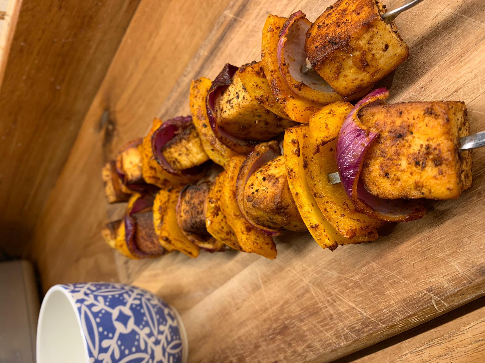 Spiced Paneer Skewers Apetina
