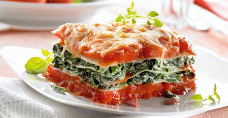 Lasagne mit Spinat und Schinken - Rezept | Arla Foods