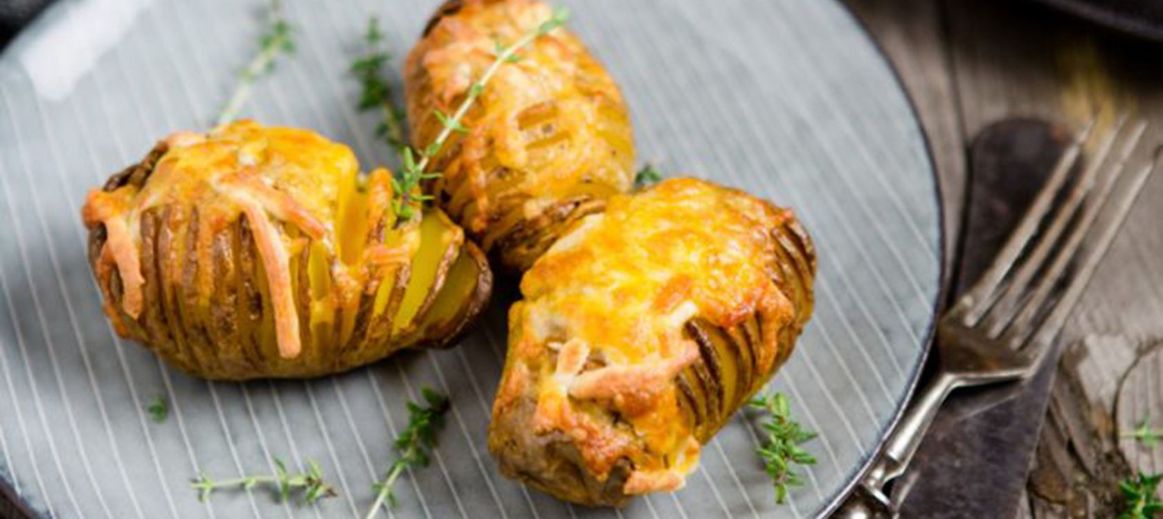 Hasselback-Potatoes mit Finello® Ofenkäse