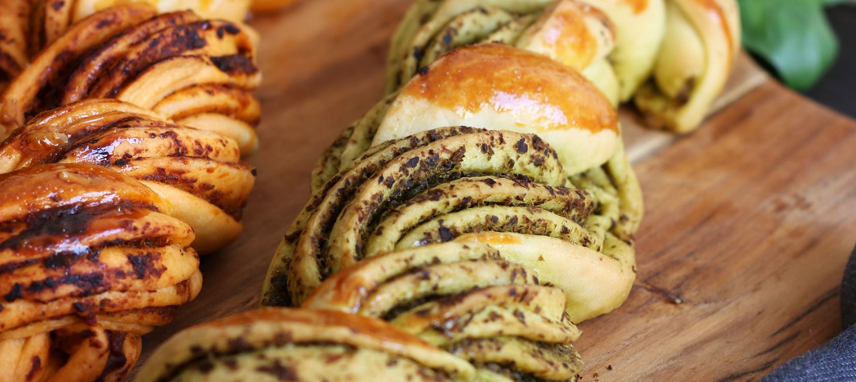 Pesto-Zöpfe