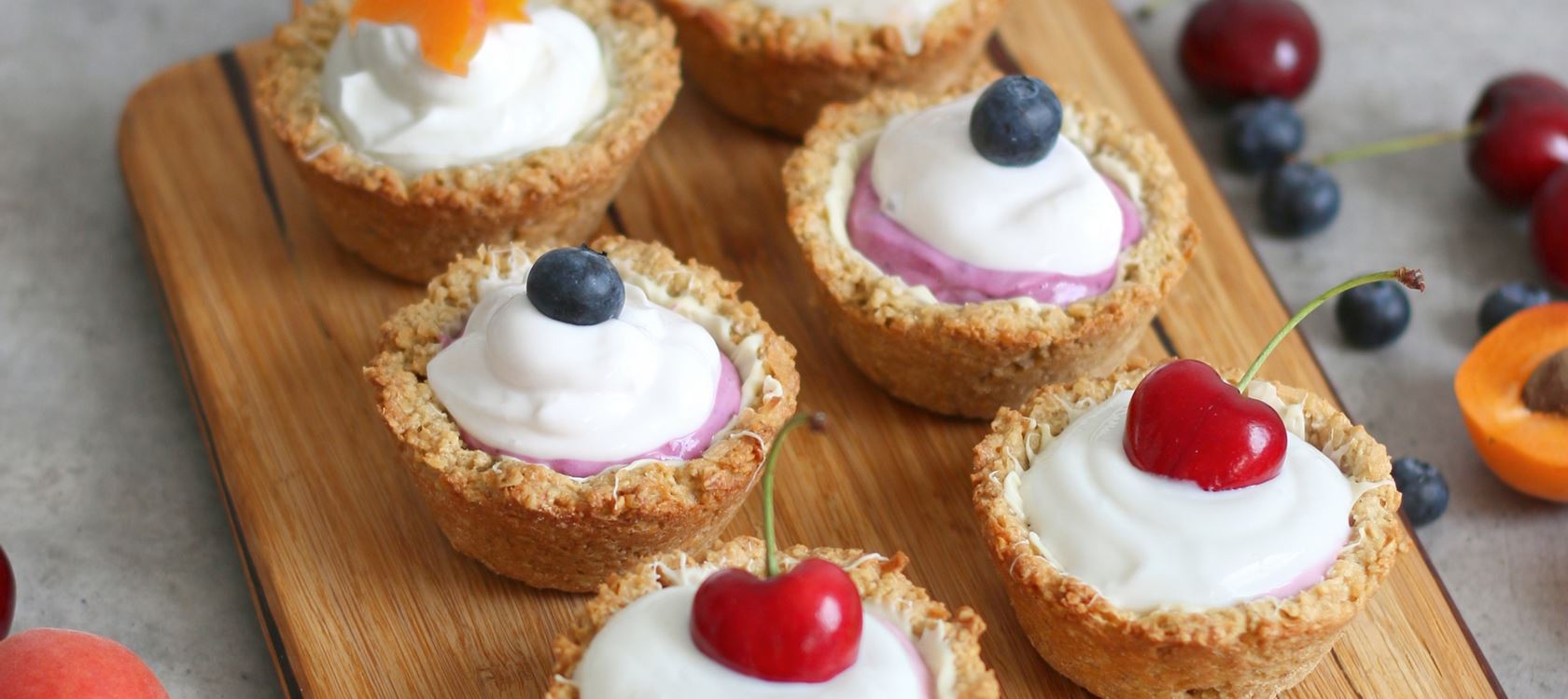 Cookie Cups mit Arla® Skyr Füllung