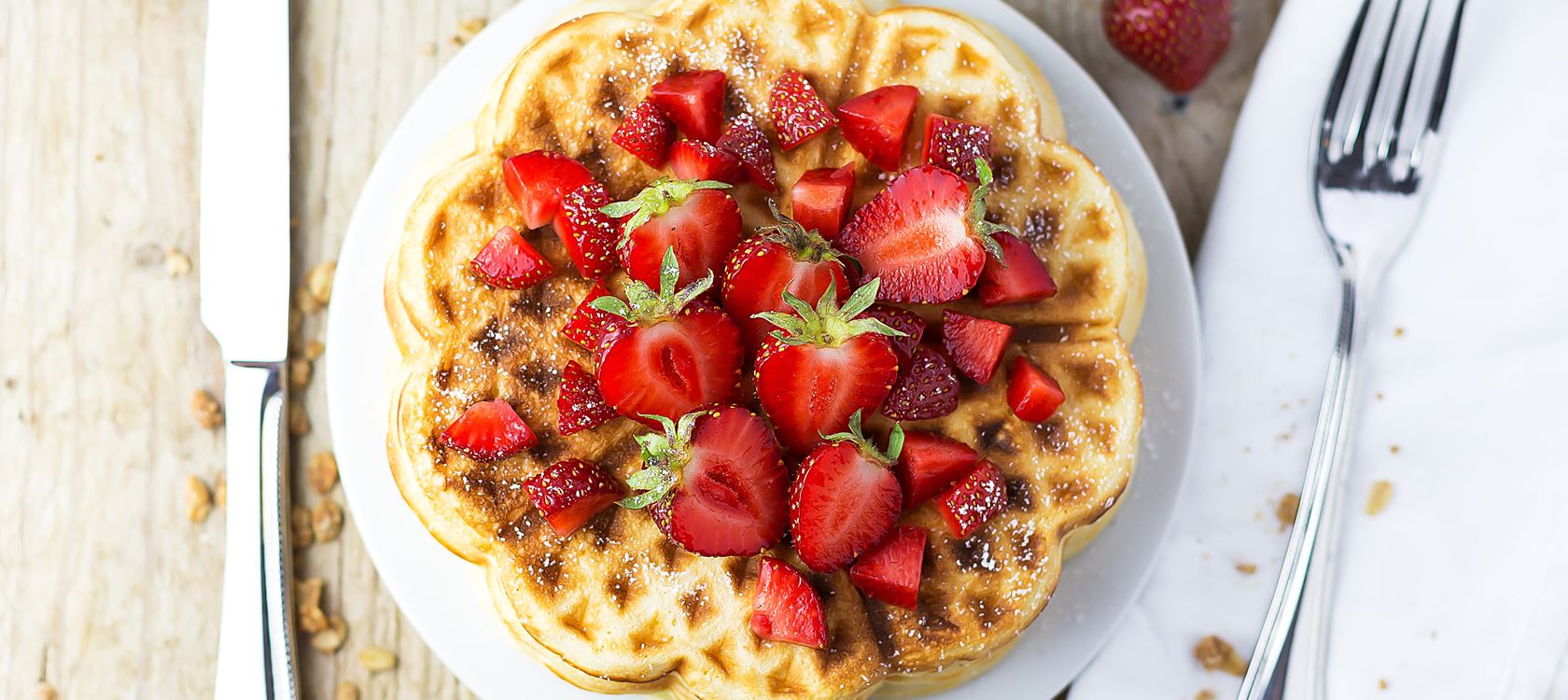 Dinkelwaffeln mit Arla® Skyr Natur