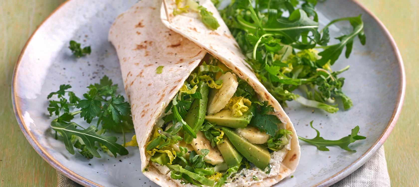 Arla Buko® Jalapeño-Wrap mit Avocado und Salat