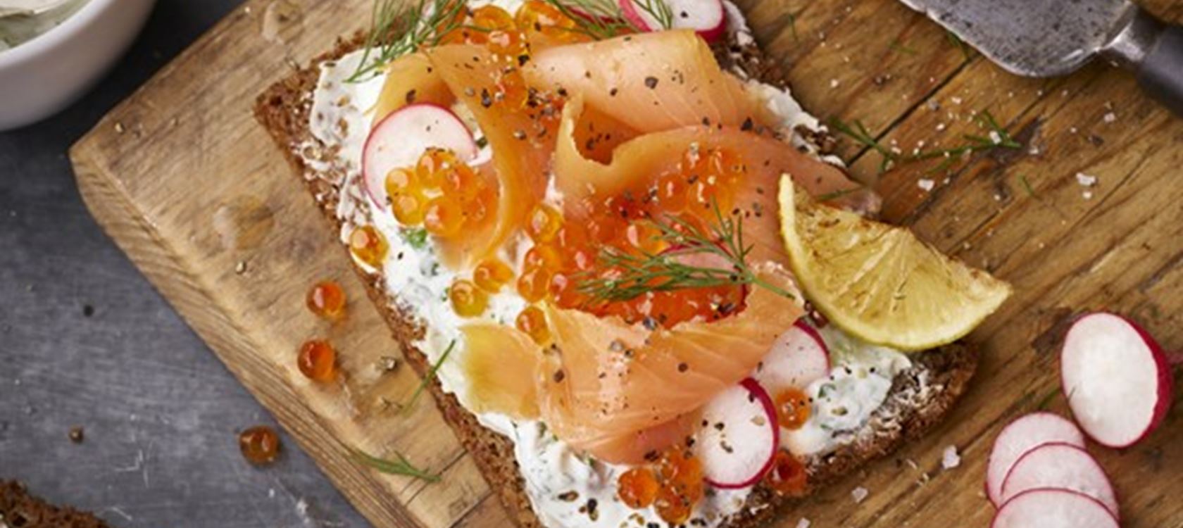 Räucherlachs-Smørrebrød