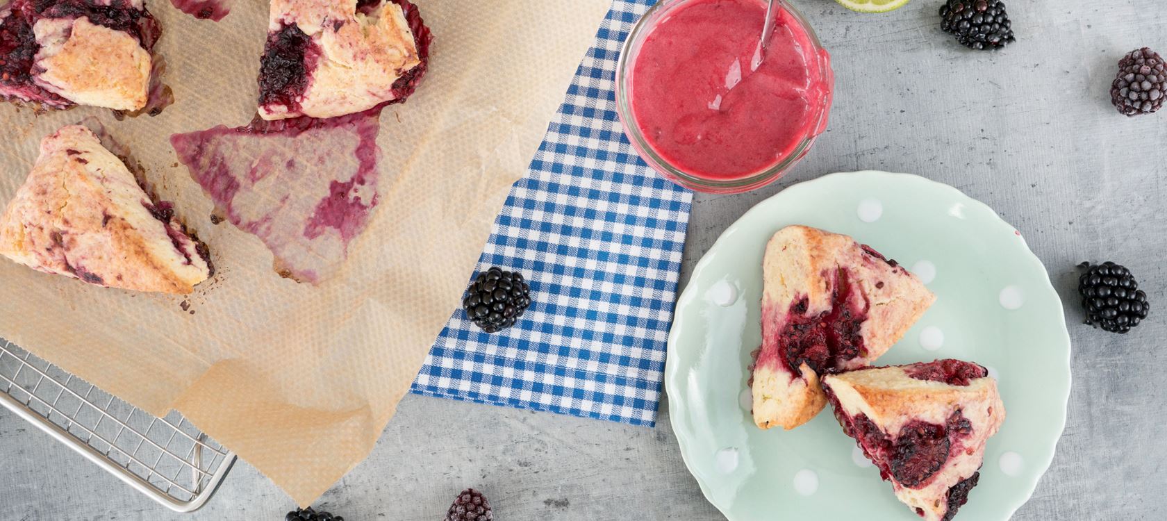 Brombeer Scones mit Kærgården®