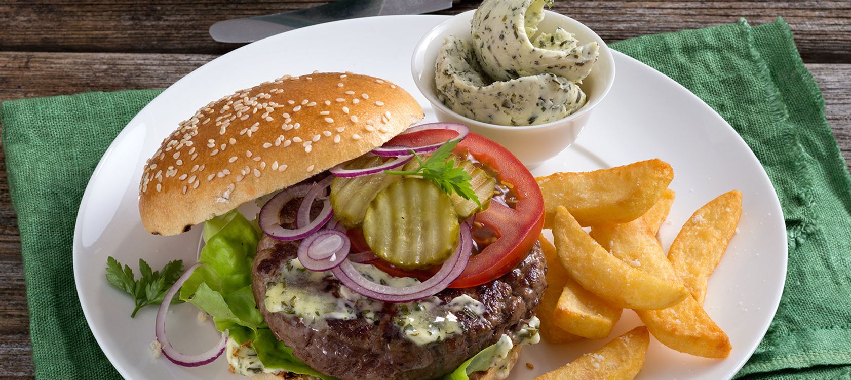 Pikante Rindfleischburger mit Kærgården®