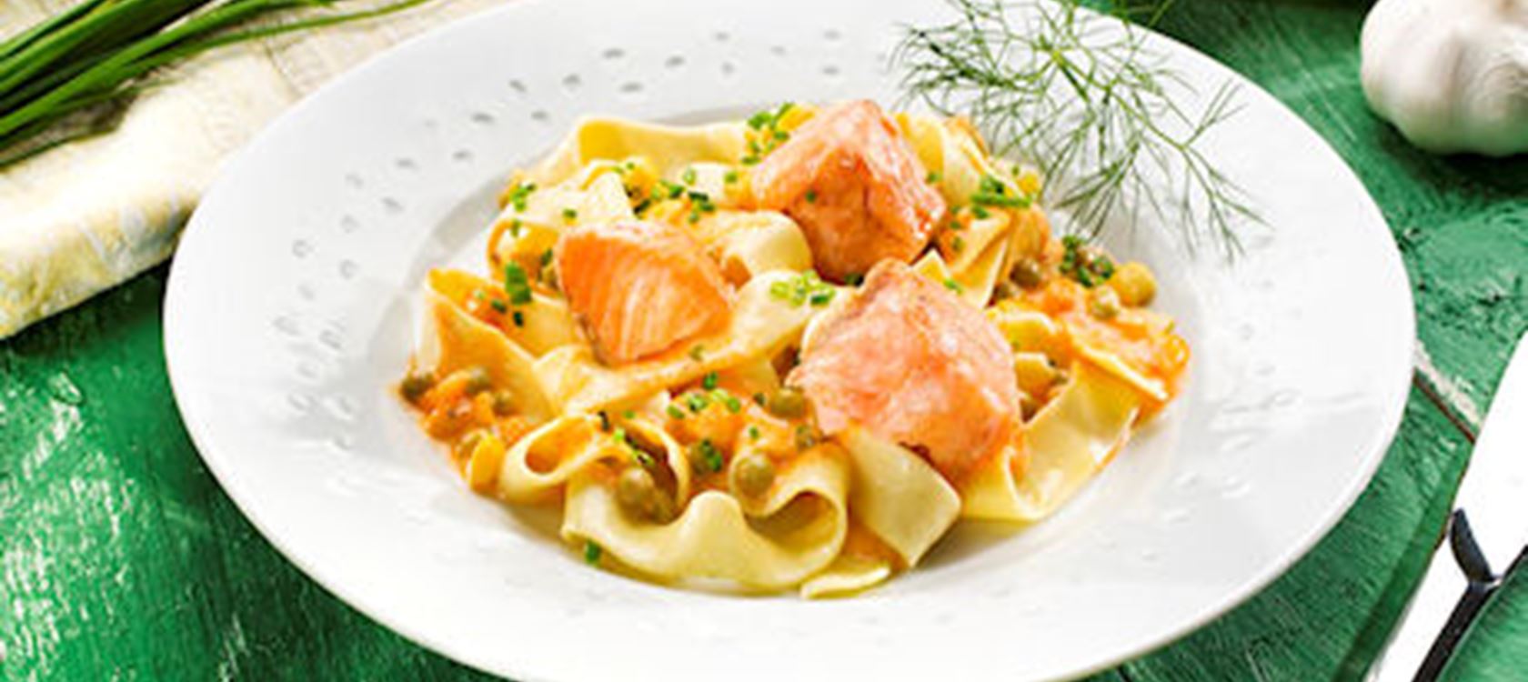 Pasta mit Meerrettich-Fisch-Sauce