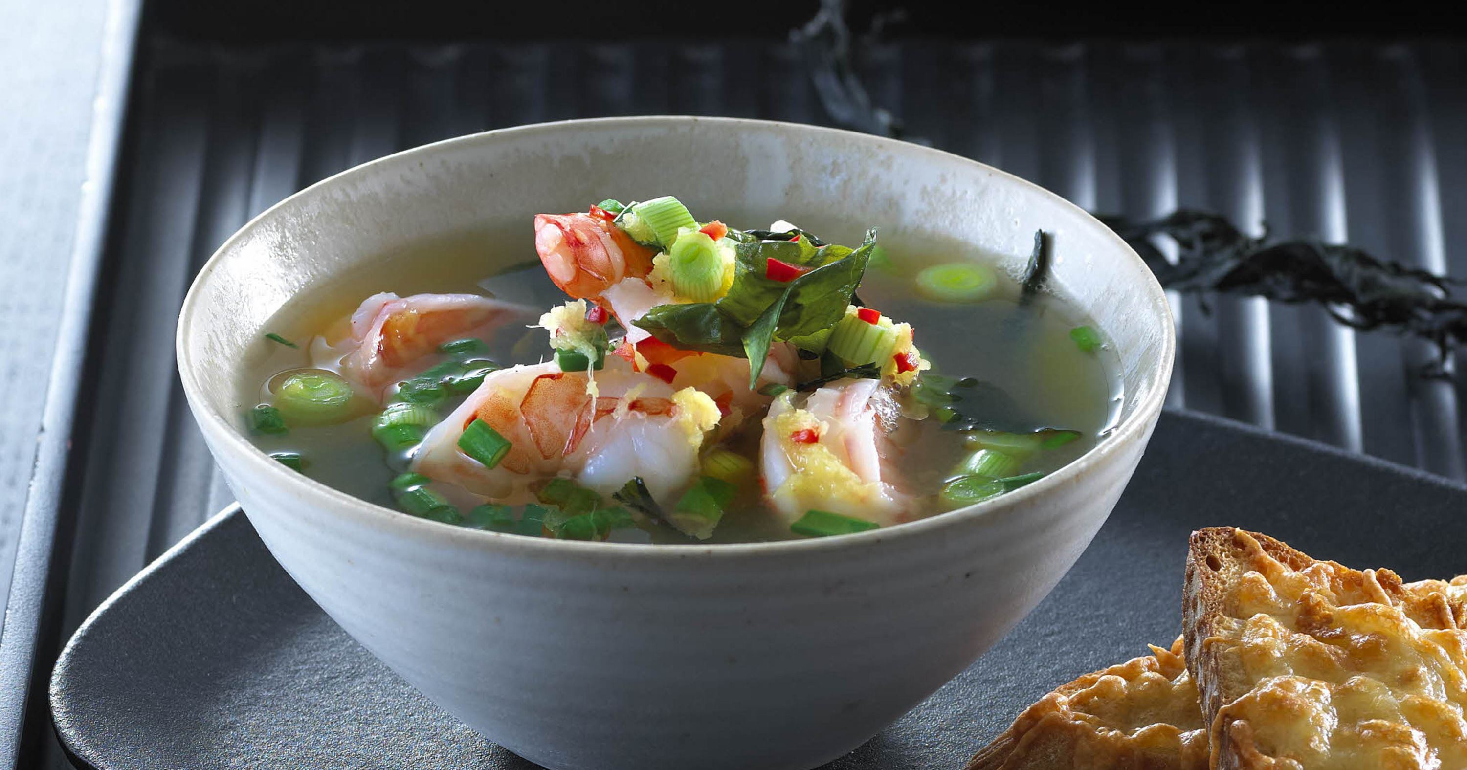 Tangsuppe med ostebrød