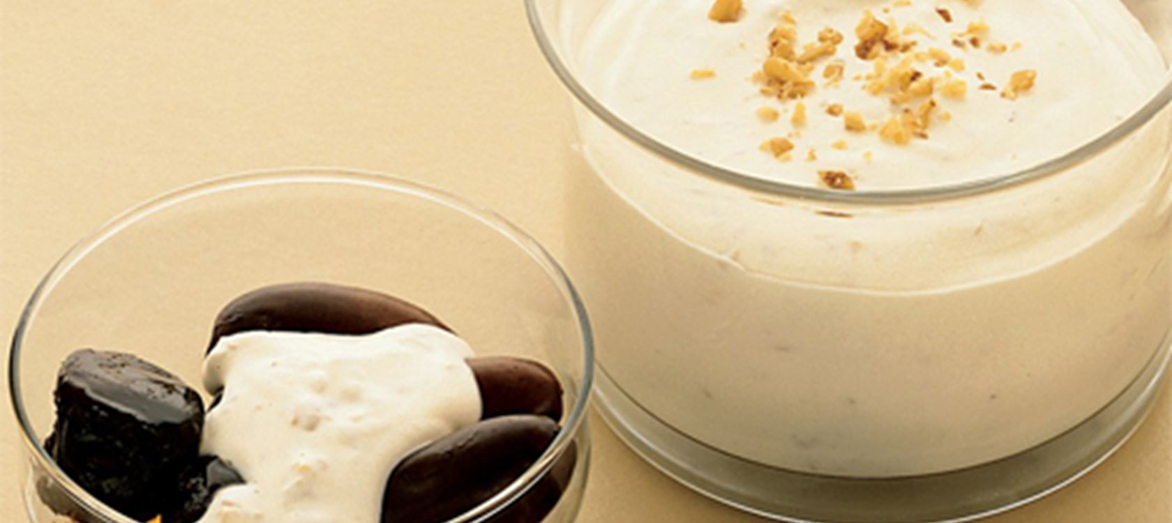 Dessertcreme med valnødder og sherry