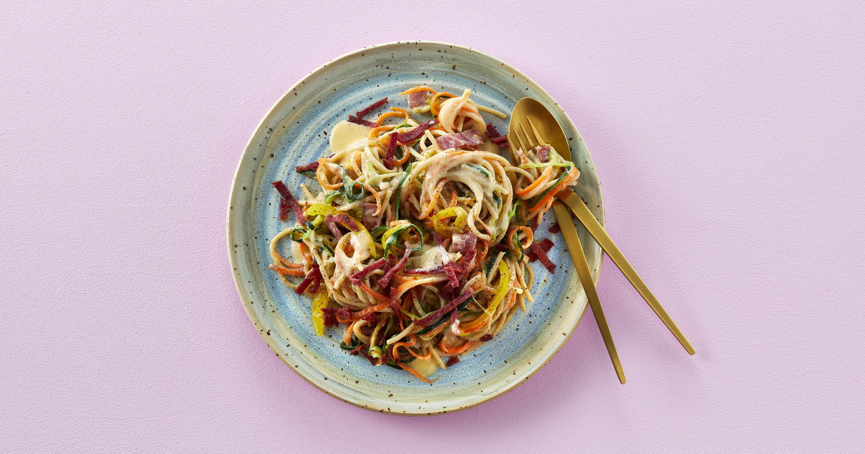 Spaghetti carbonara a la Cheasy
