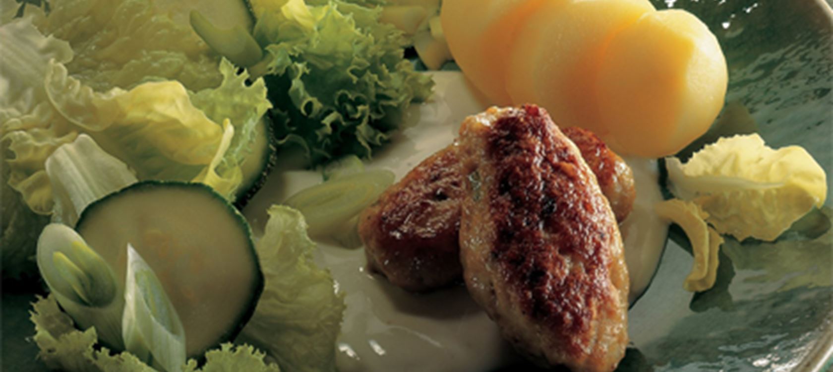 Kalkunfrikadeller med chili