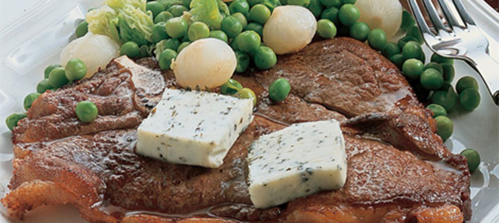 T-bonesteak med persillesmør