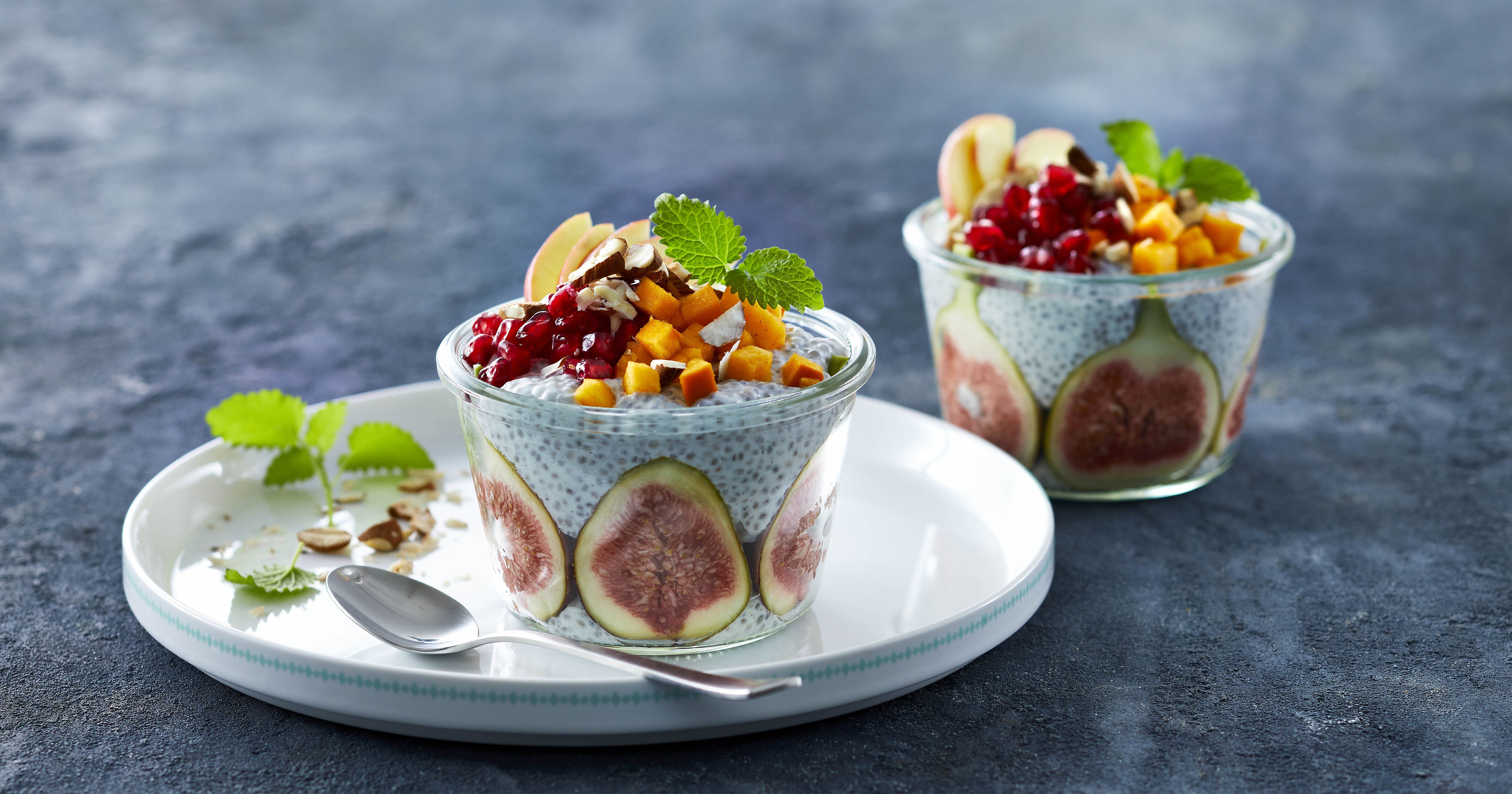 Chiagrød med vaniljeskyr
