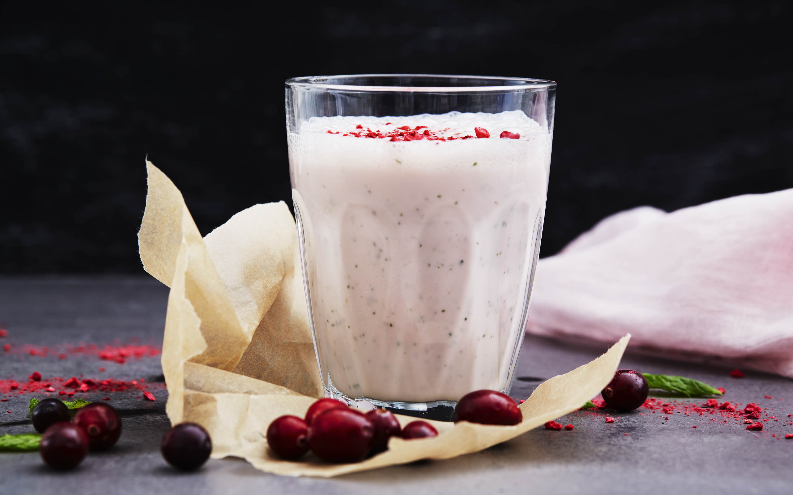 Smoothie med tranebærsaft