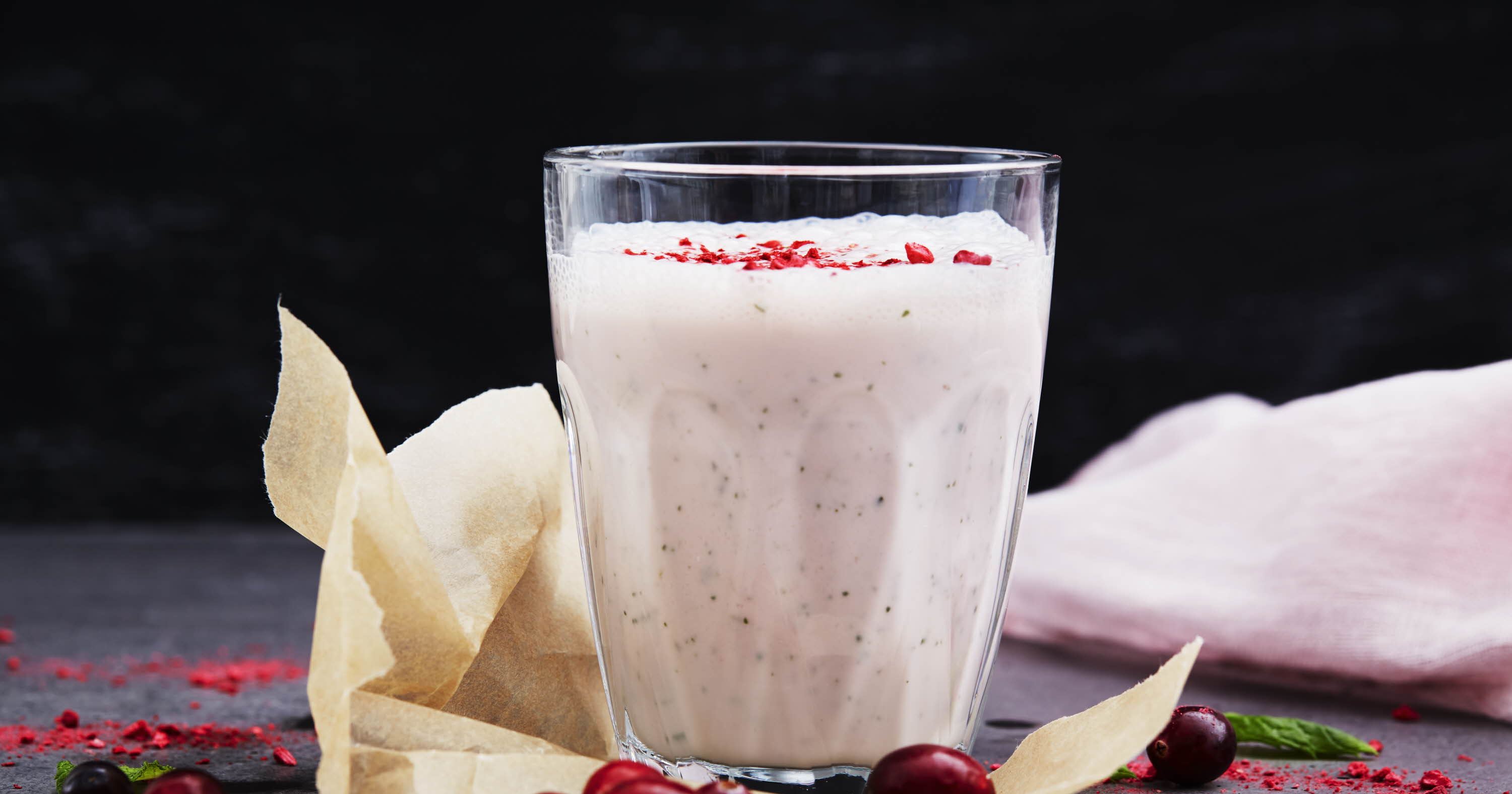 Smoothie med tranebærsaft