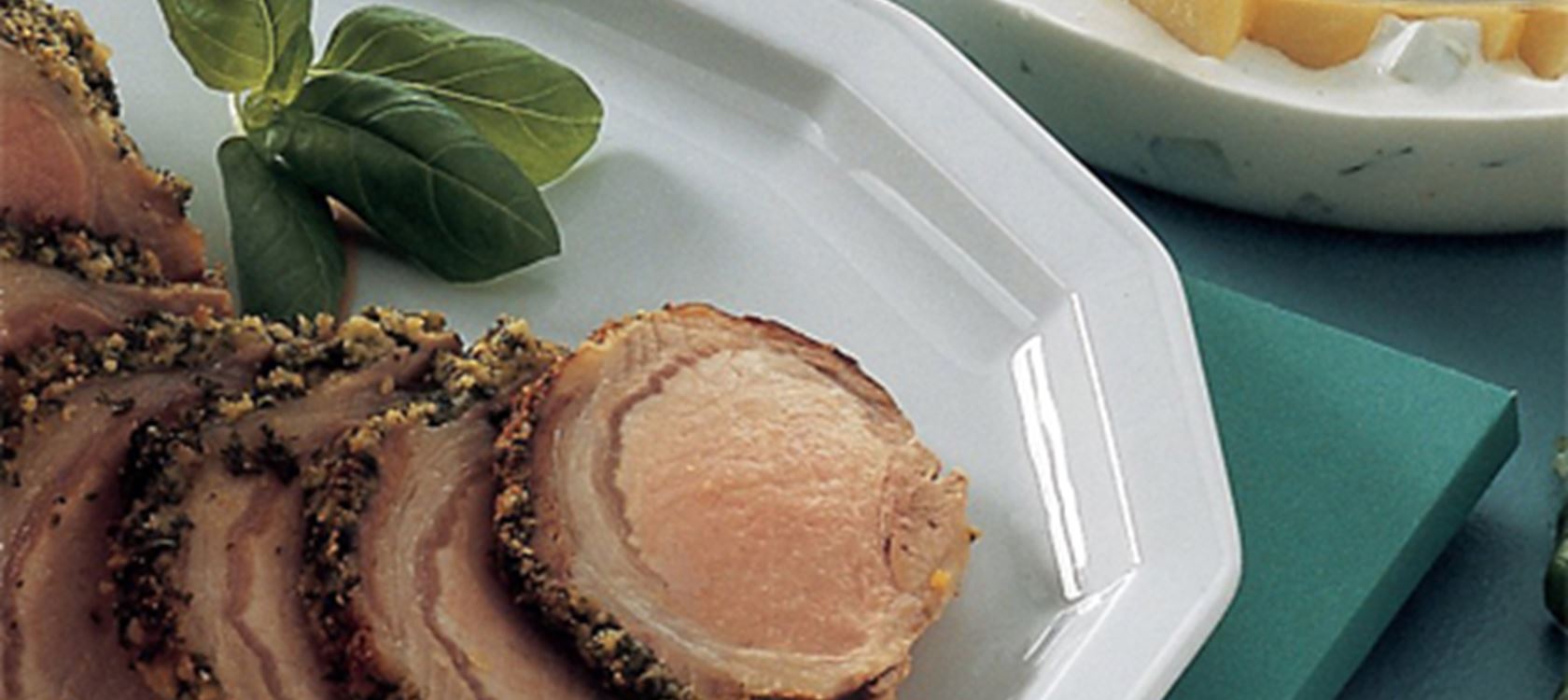 Svinekam med kryddersmør og kartoffelsalat