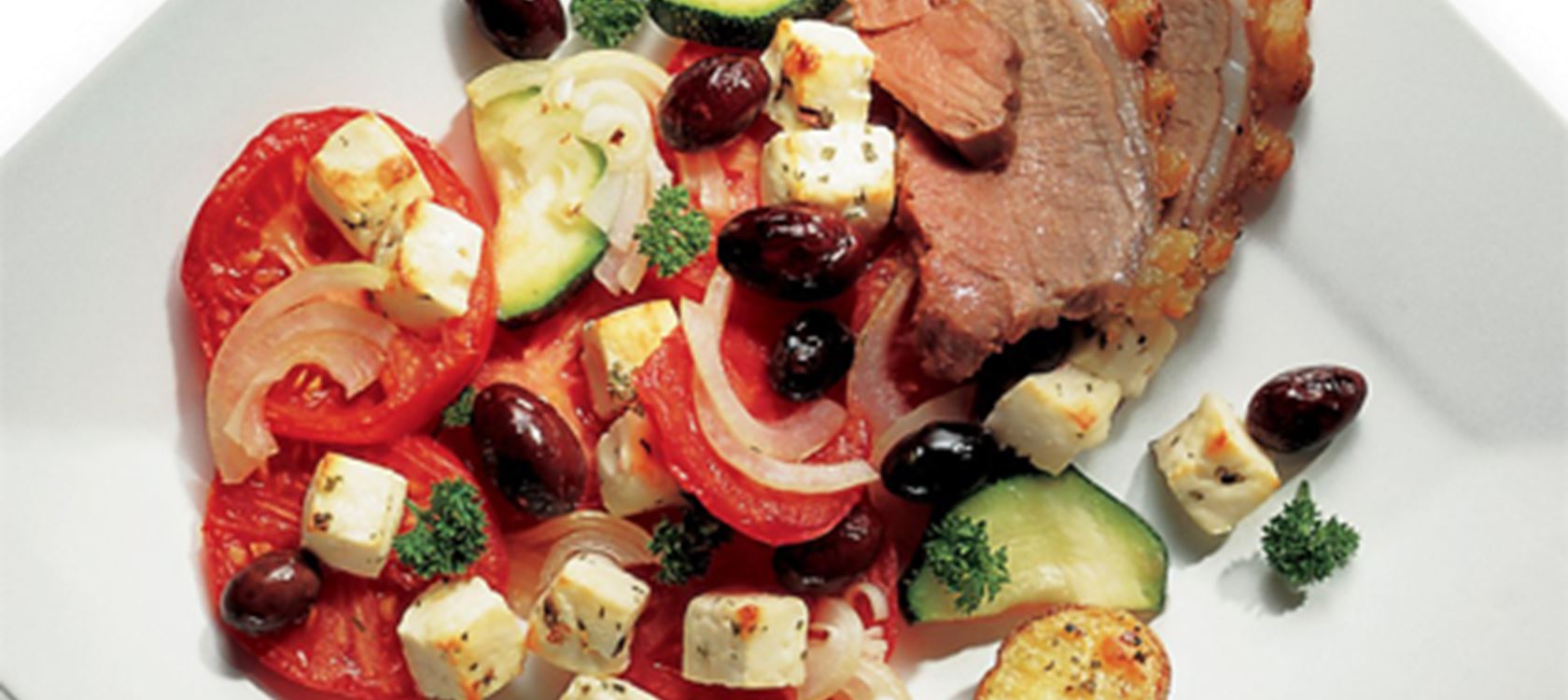 Lun tomatsalat til lammeryg