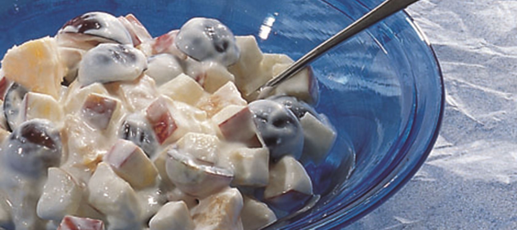 Frugtsalat med kvark