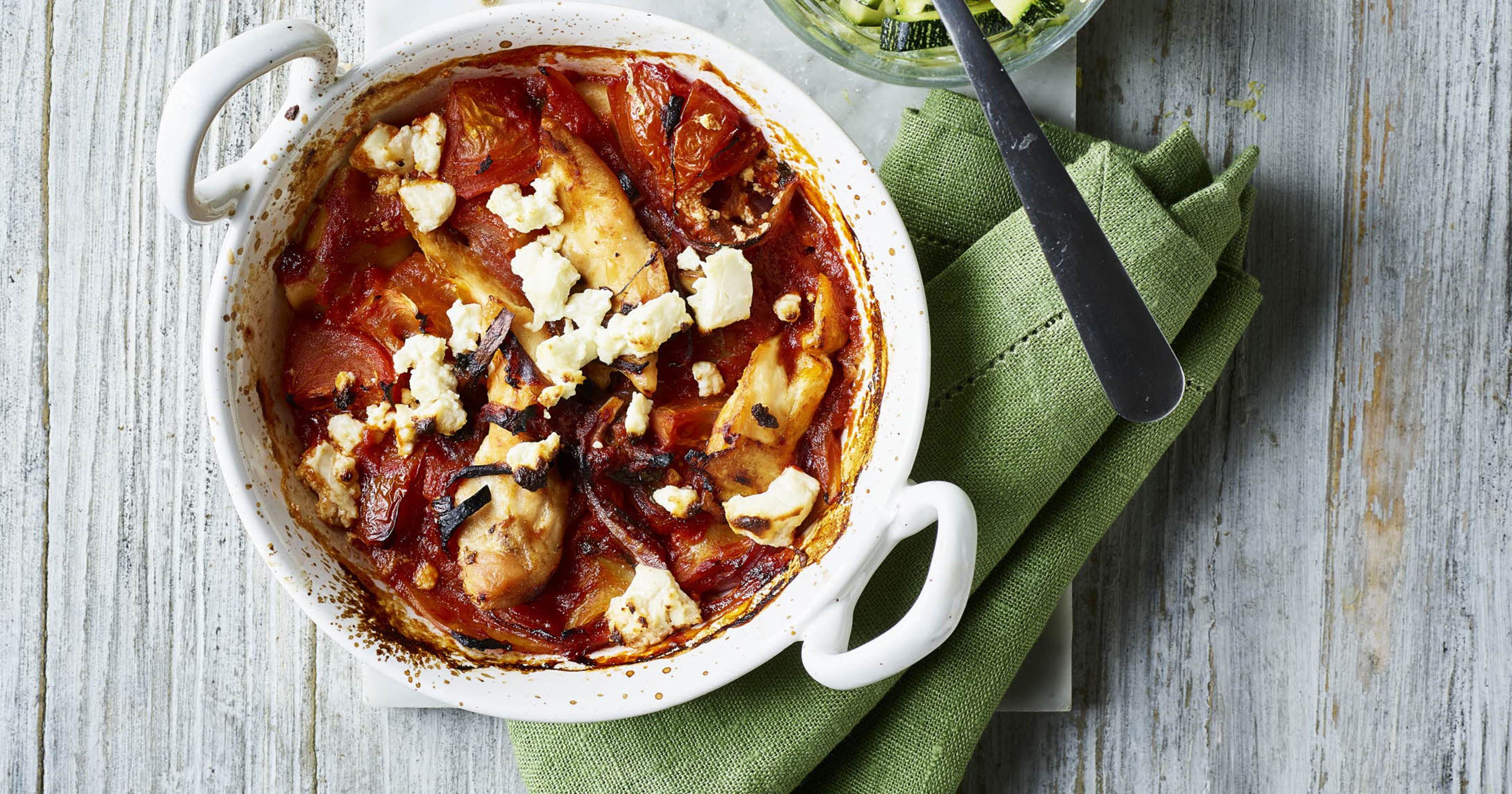 Portions-lasagner med tomat og kylling