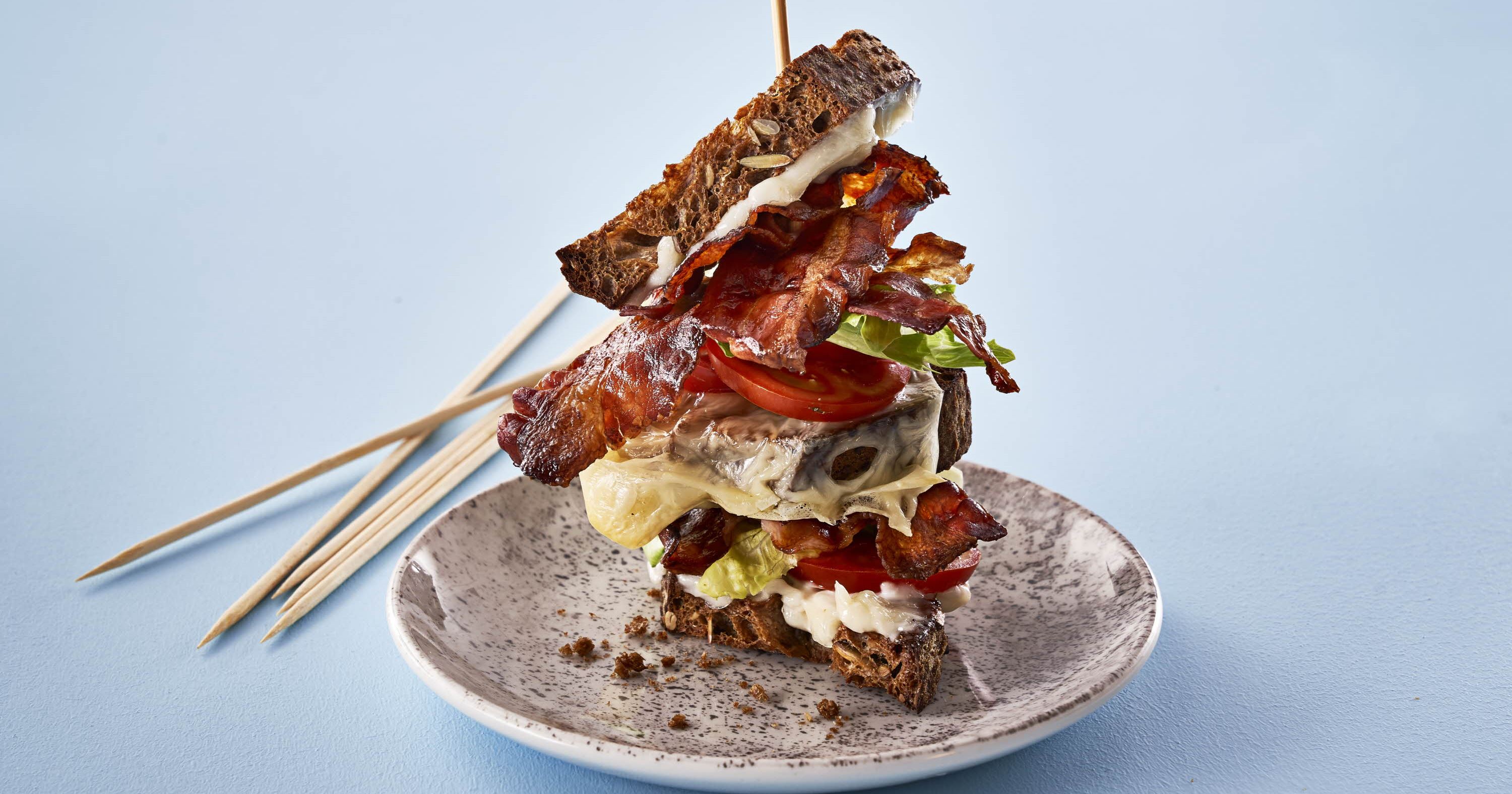 BLT toast med ost