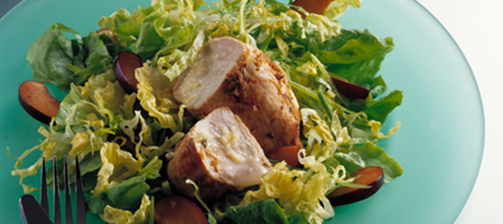 Marineret kyllingebryst med varm dressing