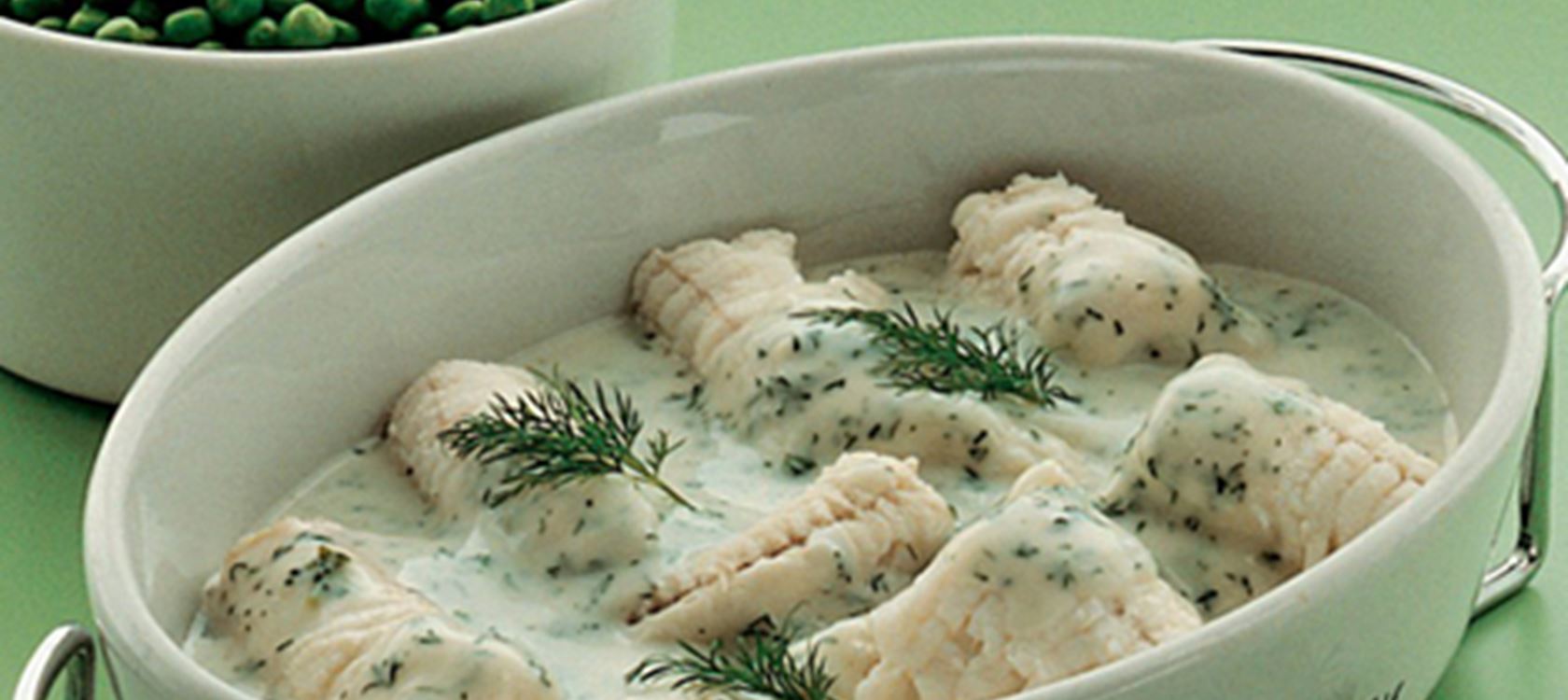 Koteletfisk med dildsauce
