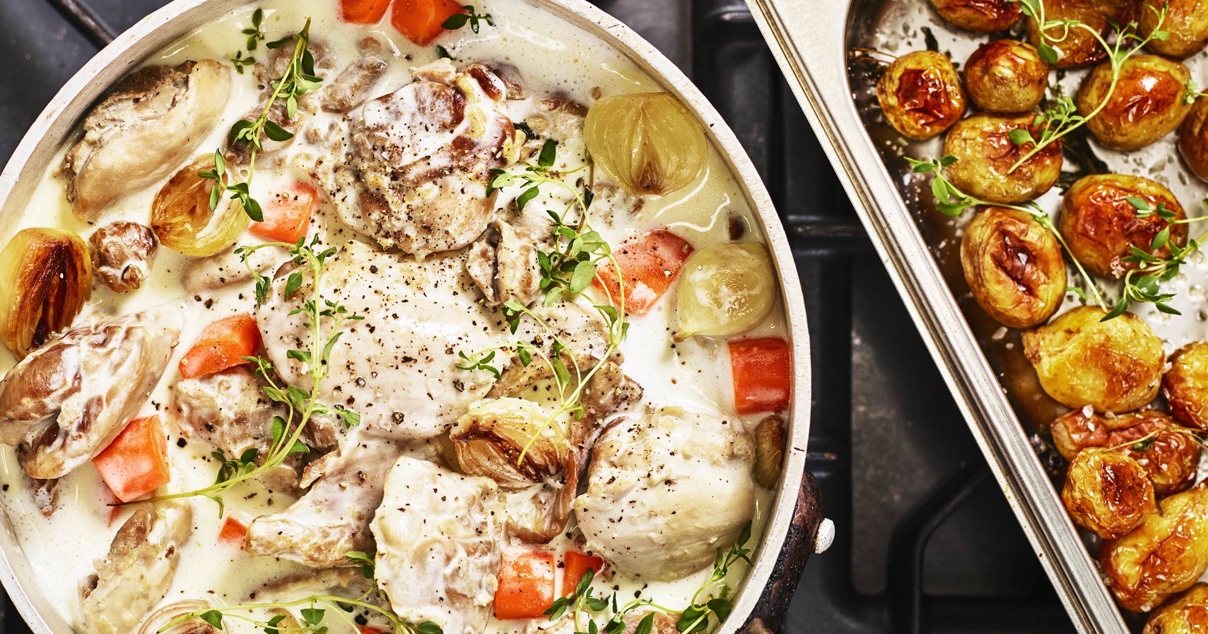 Coq au vin blanc