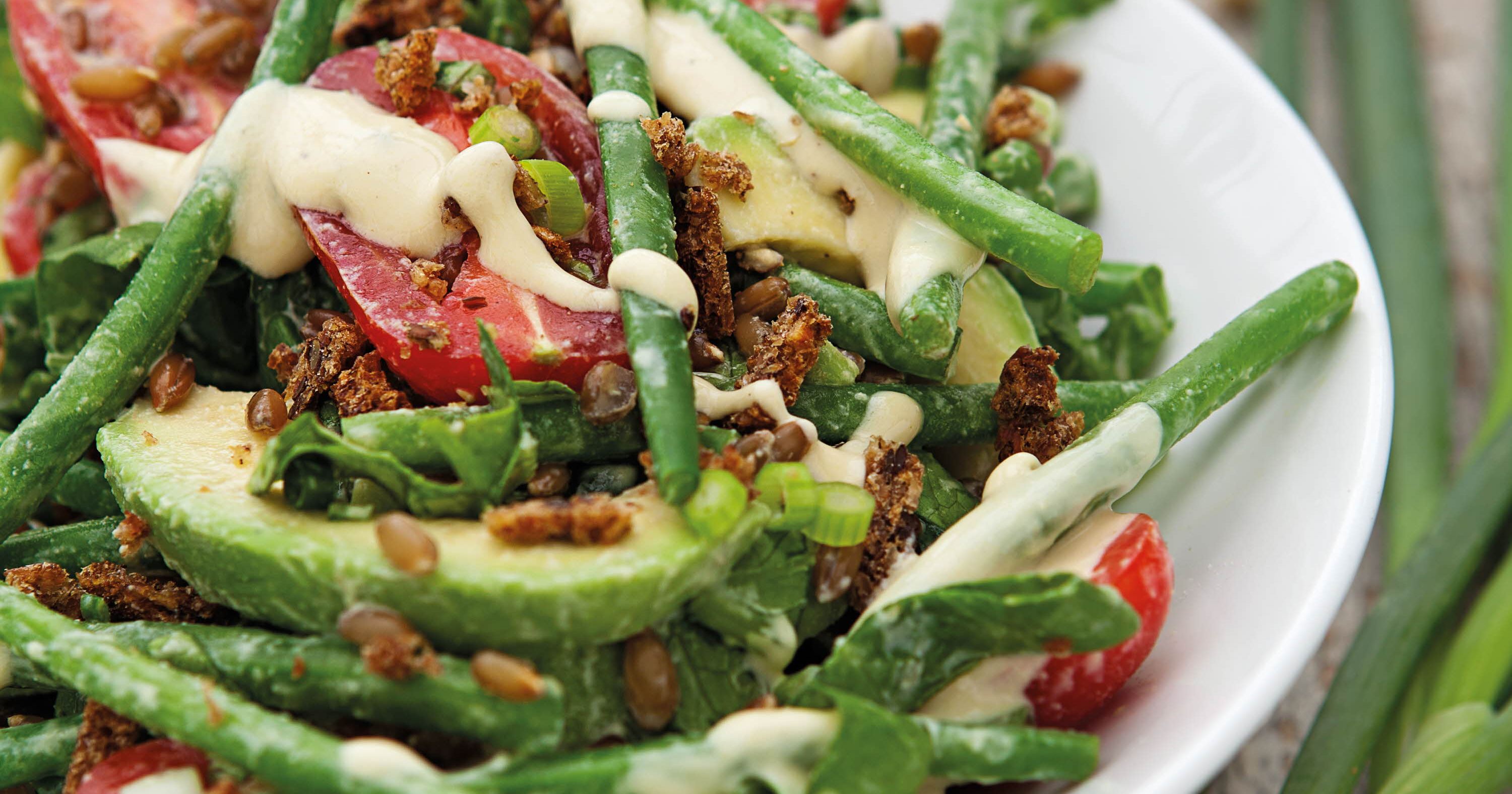 Bønnesalat med 2 x rug