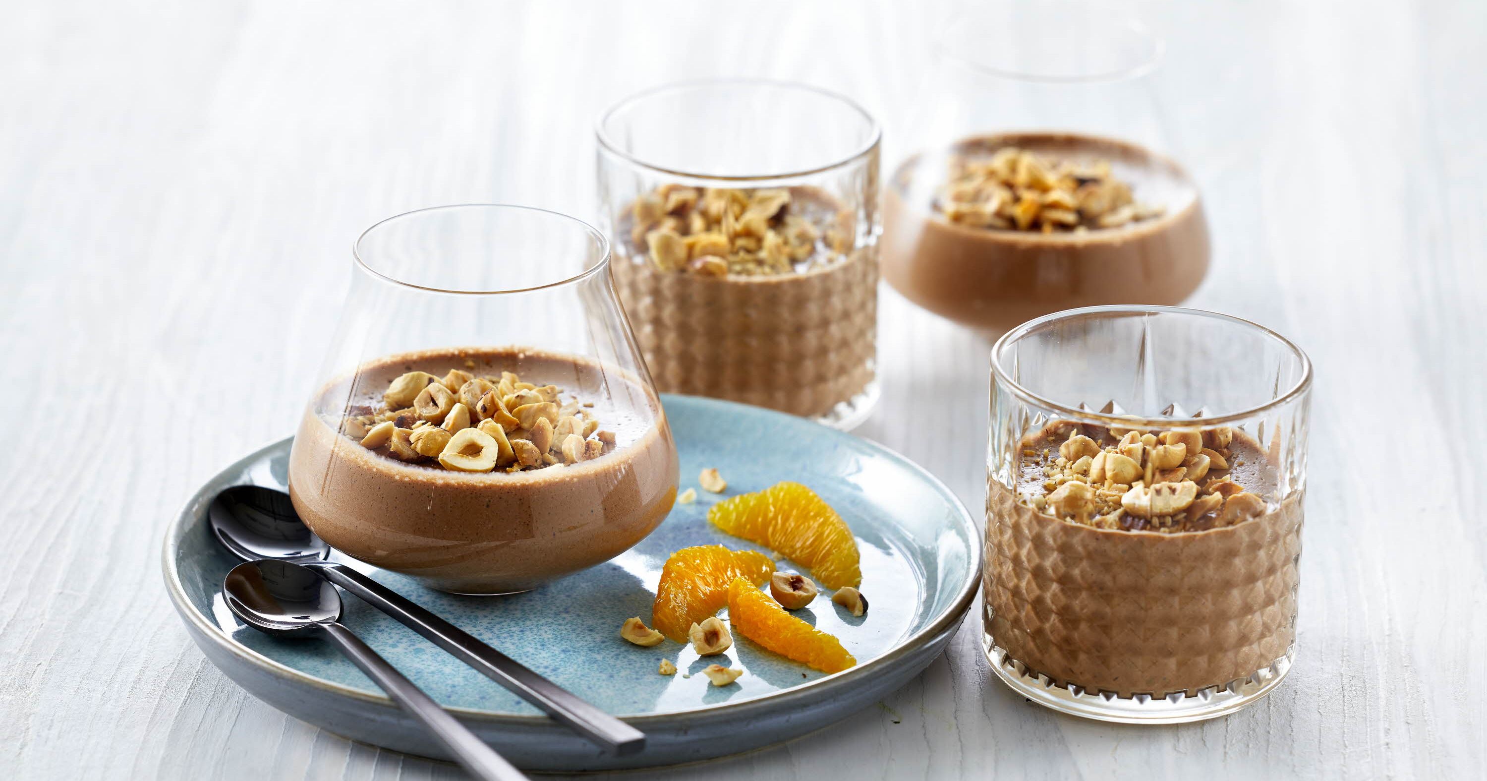 Chokolademousse med hytteost