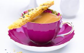 Kagesnitter med lavendel