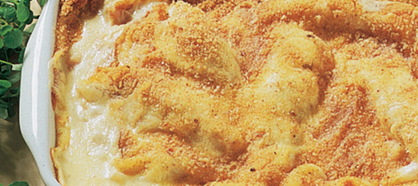 Fiskefileter med ostesauce