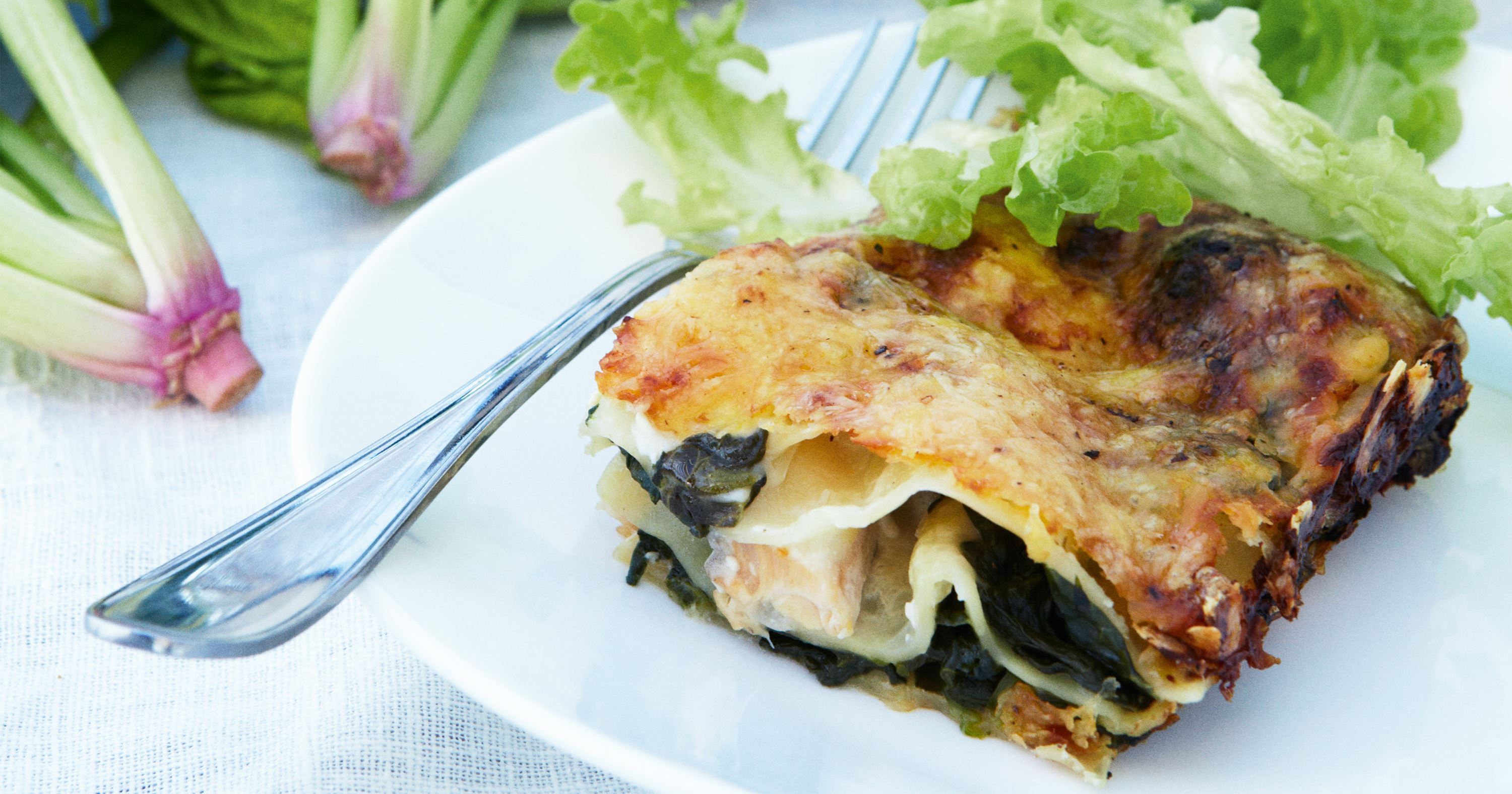 Lasagne med laks