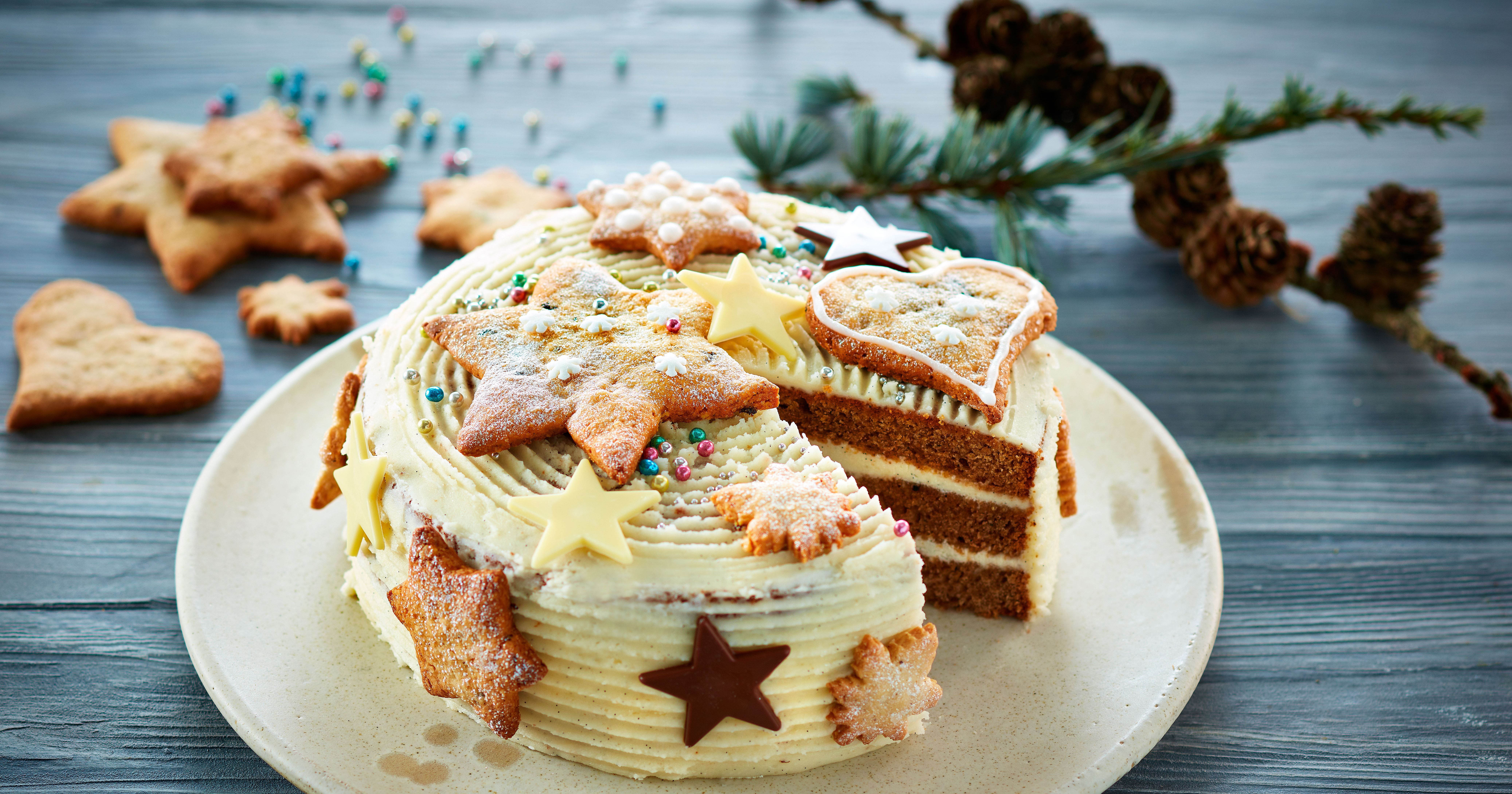Julelagkage med vaniljefrosting