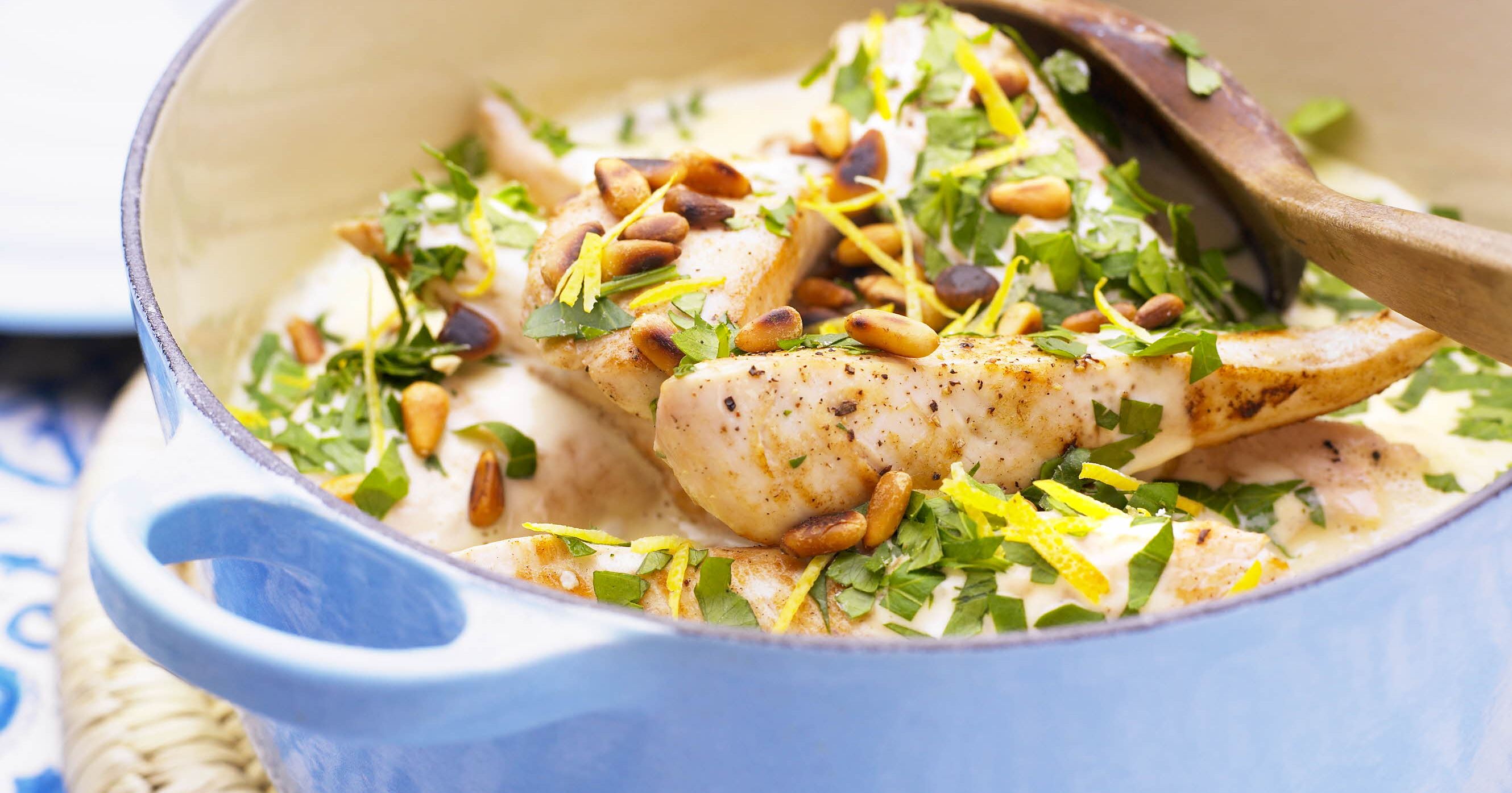 Lavendelkylling og linser