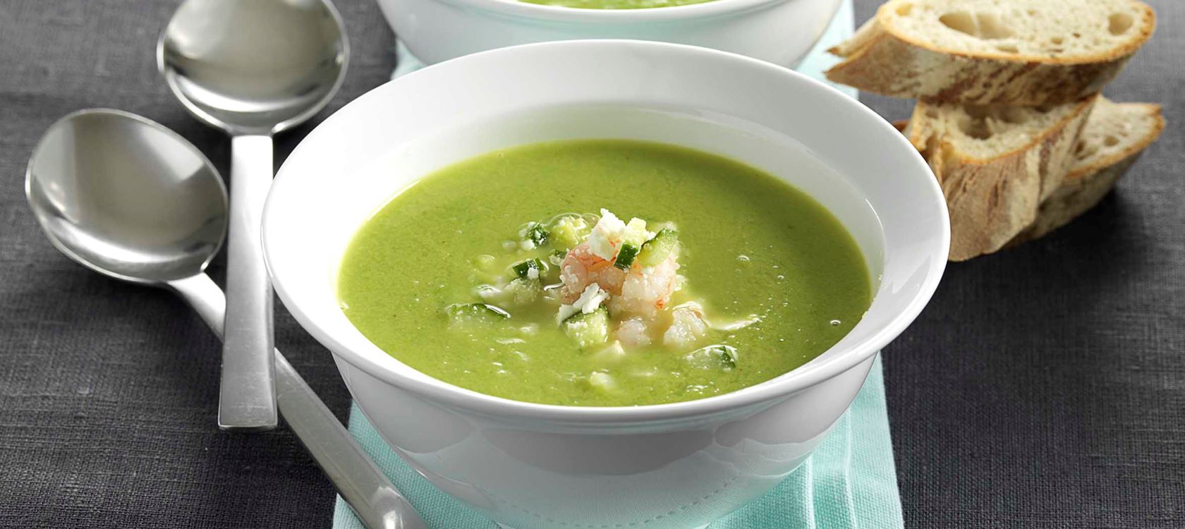Ærtesuppe med rejedrys