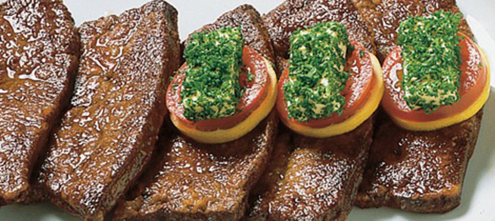 Citronlever med persillesmør