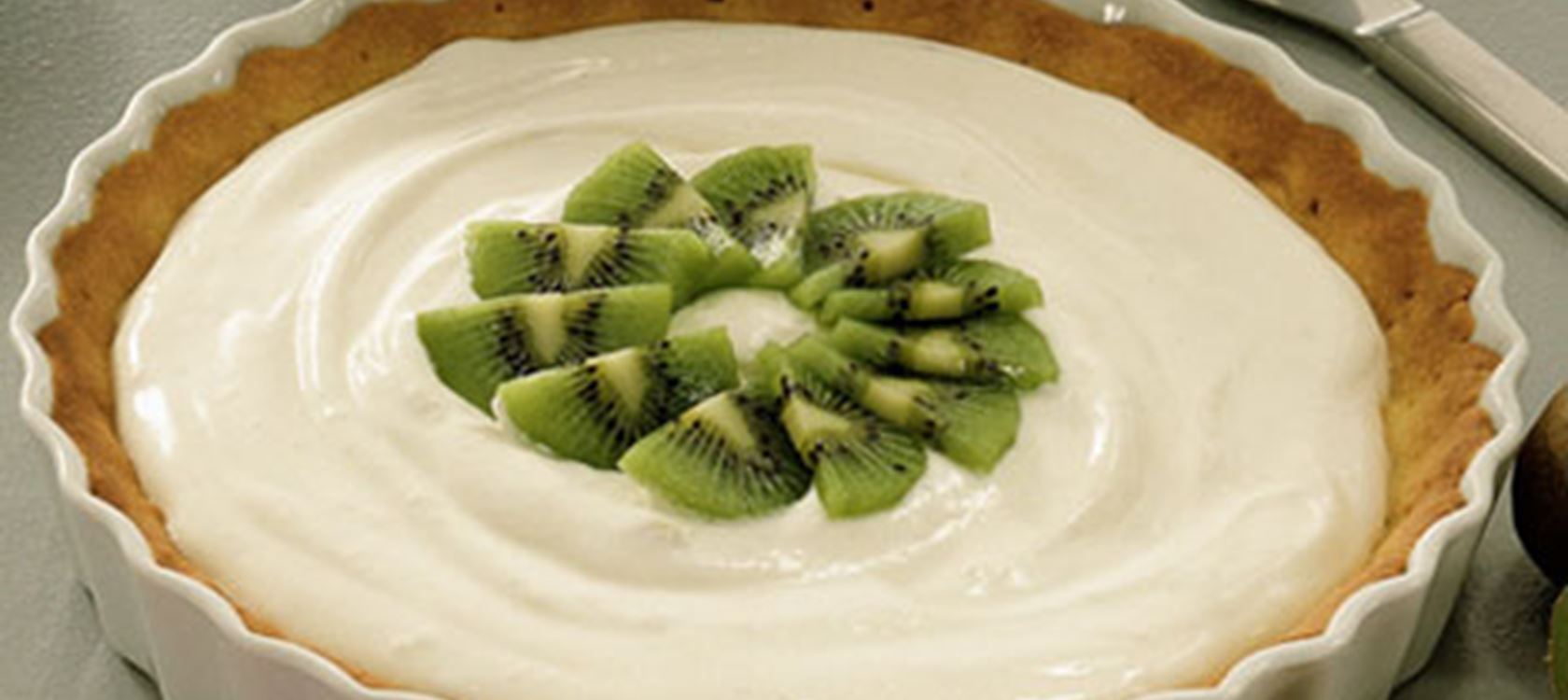 Tærte med frugtyoghurt