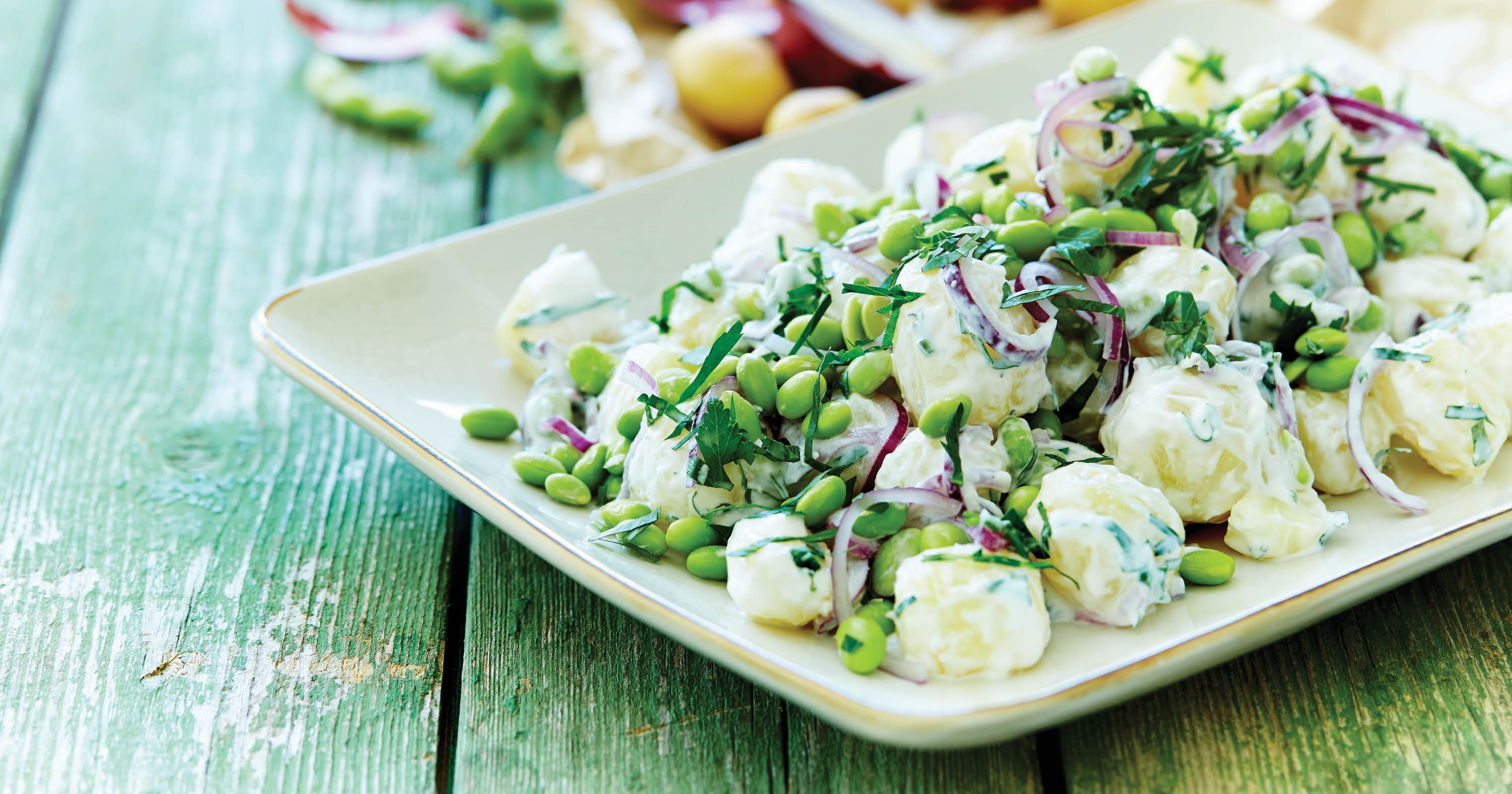 Kartoffelsalat med peberrodsdressing
