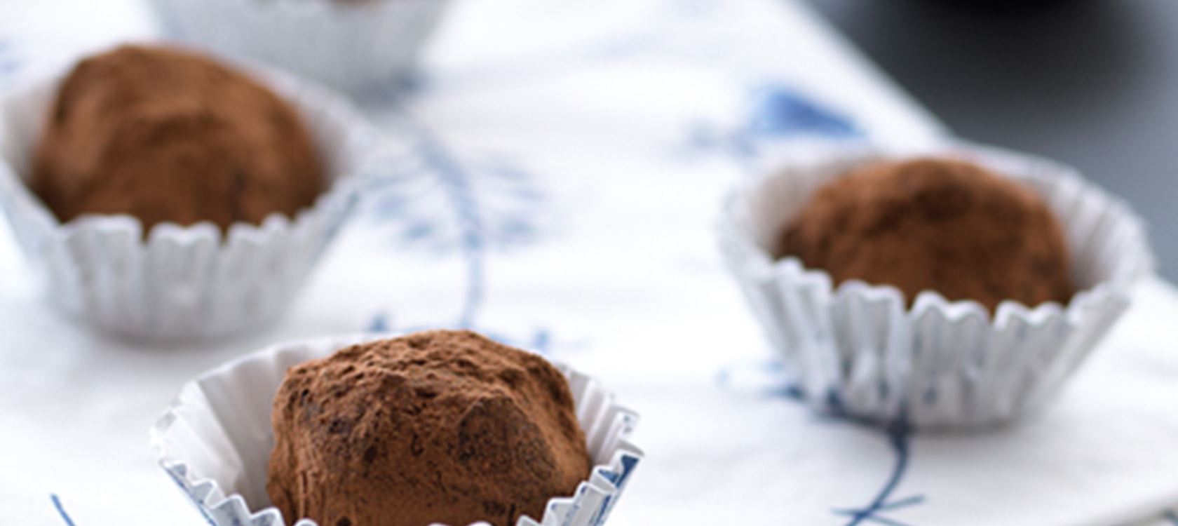 Kugler med chokolade og ingefær