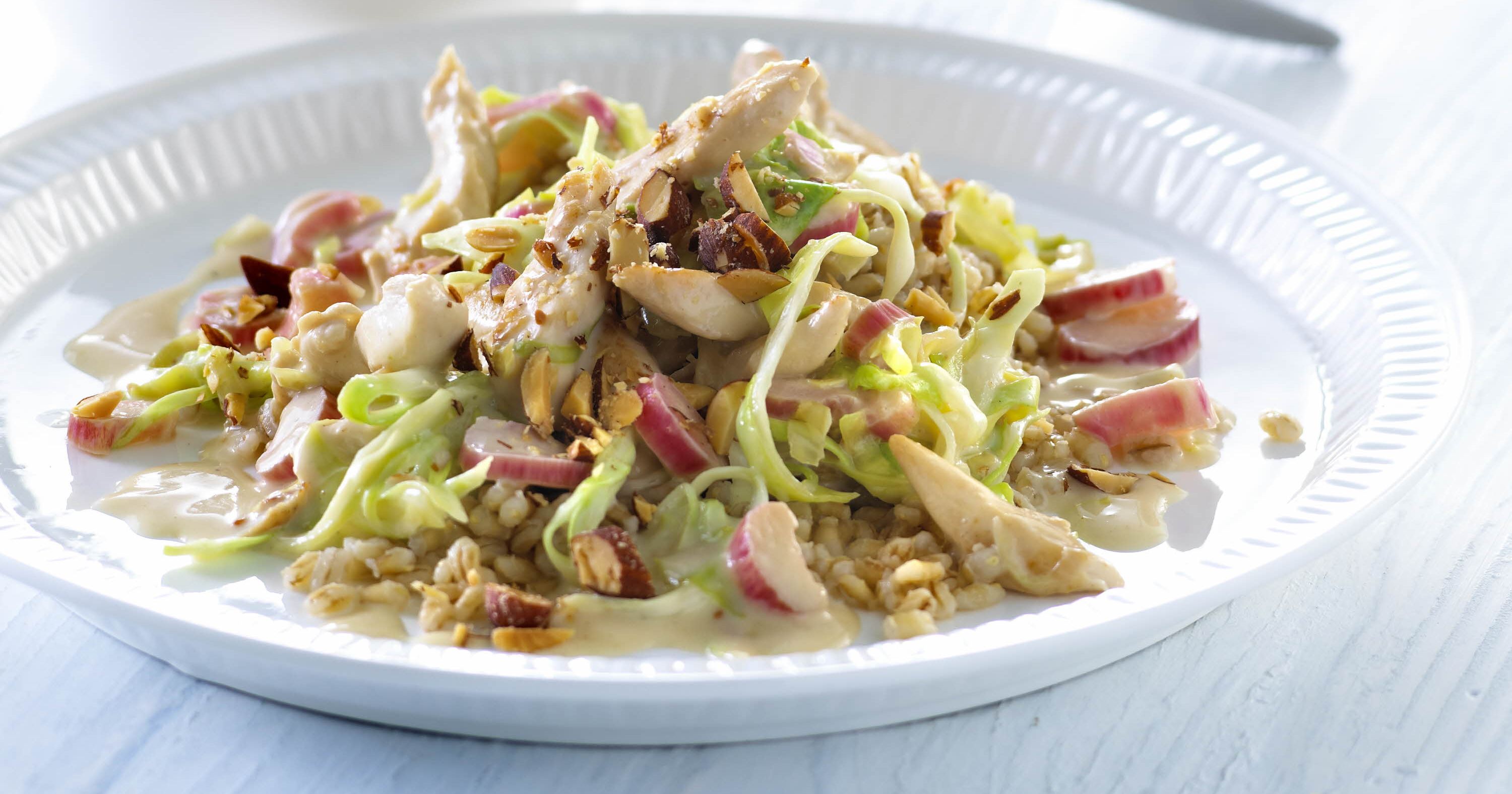 Forårswok med rabarber