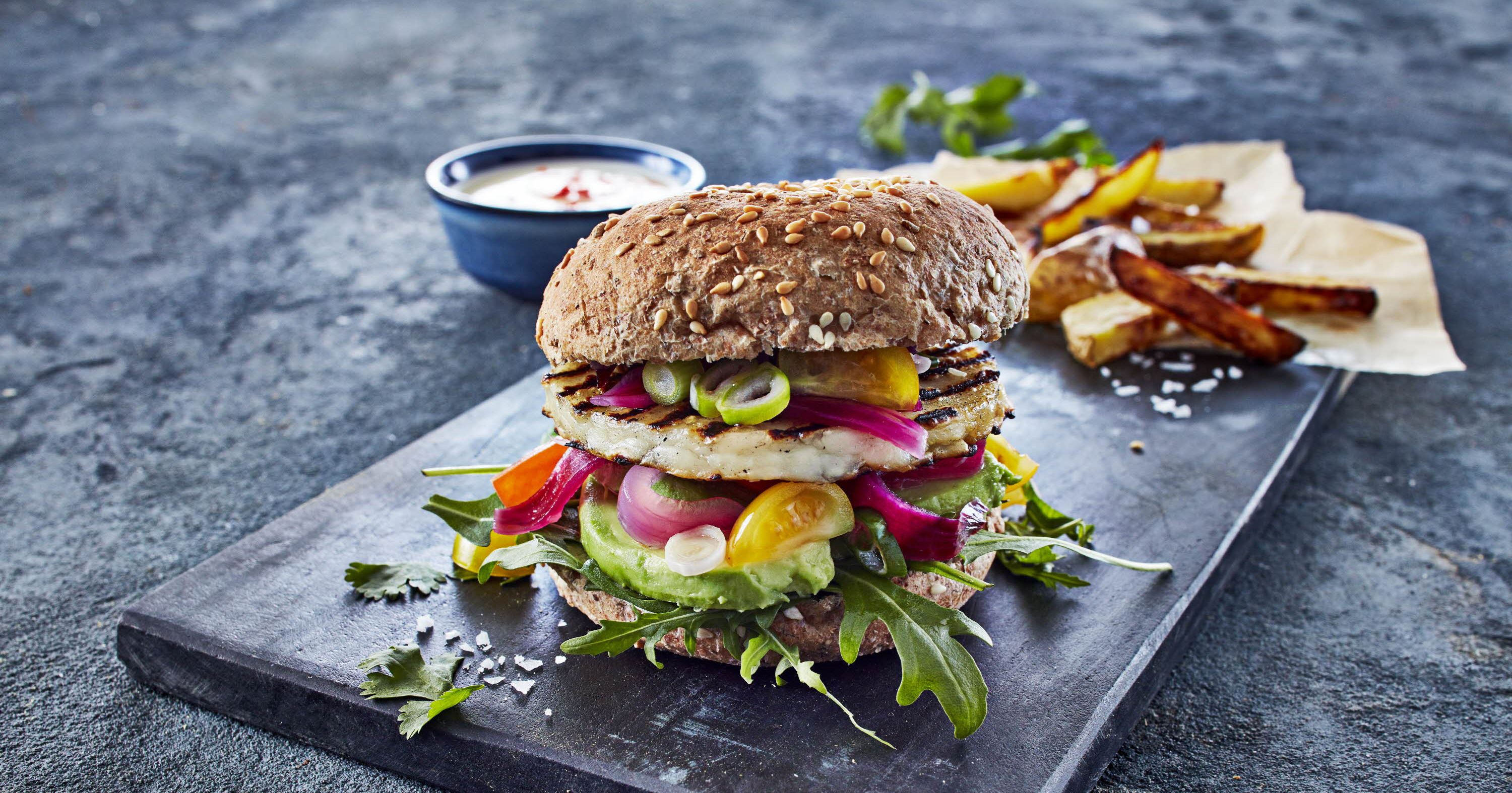 Halloumi burger
