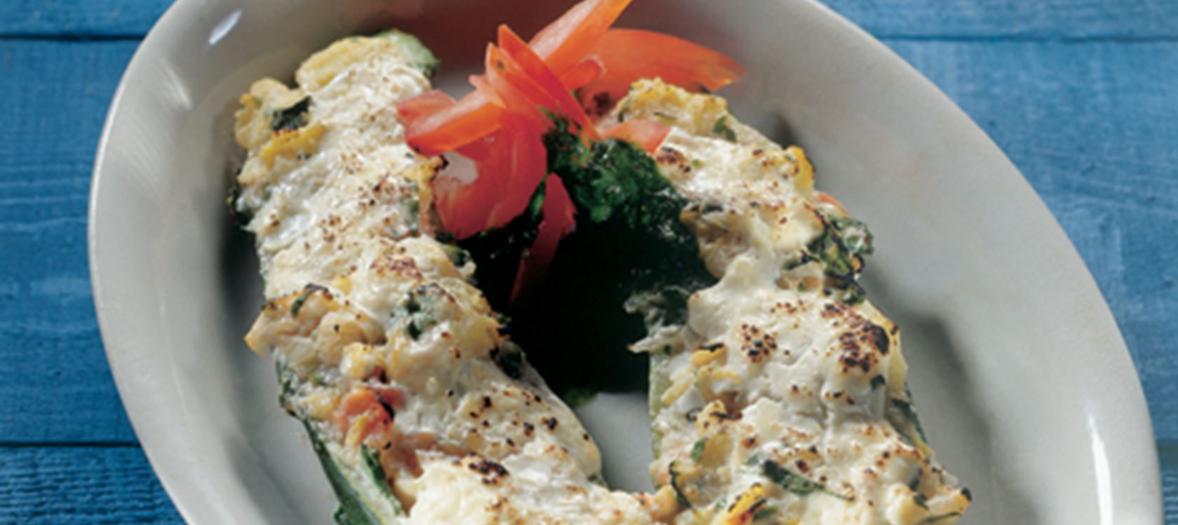 Gratinerede squash