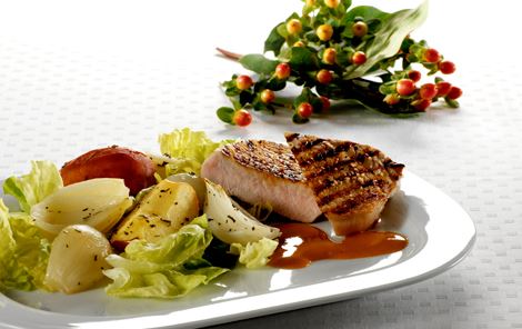 Grillstegte Koteletter Med Lun Salat Opskrifter Arla