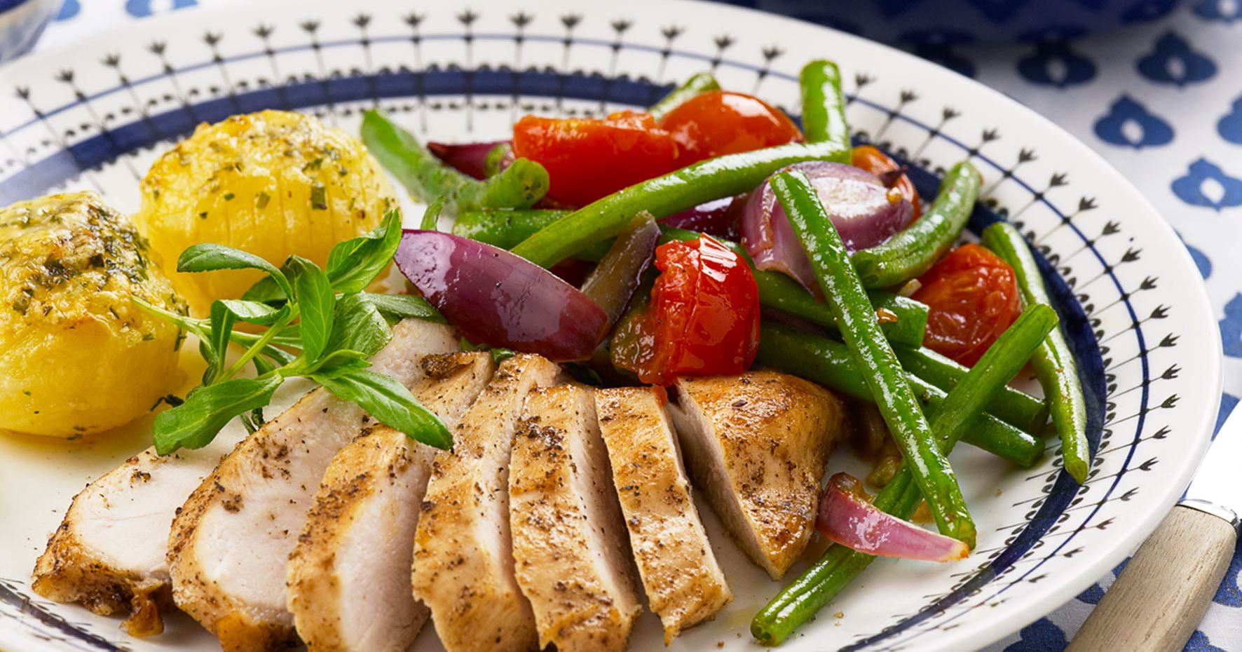 Kylling og estragonkartofler