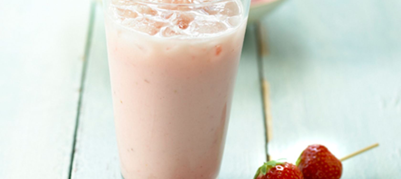 Yoghurtdrik med jordbær