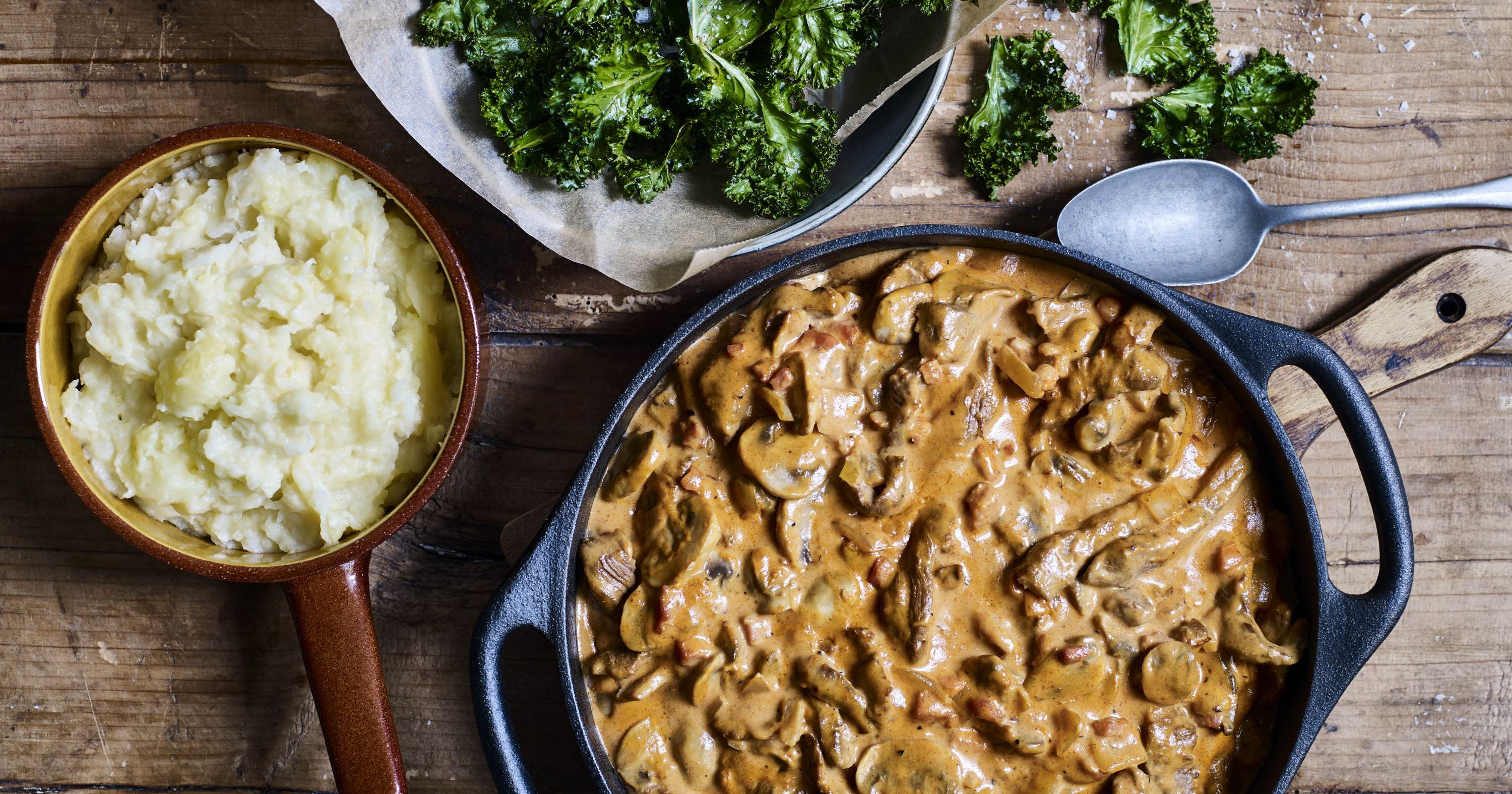 Bøf stroganoff