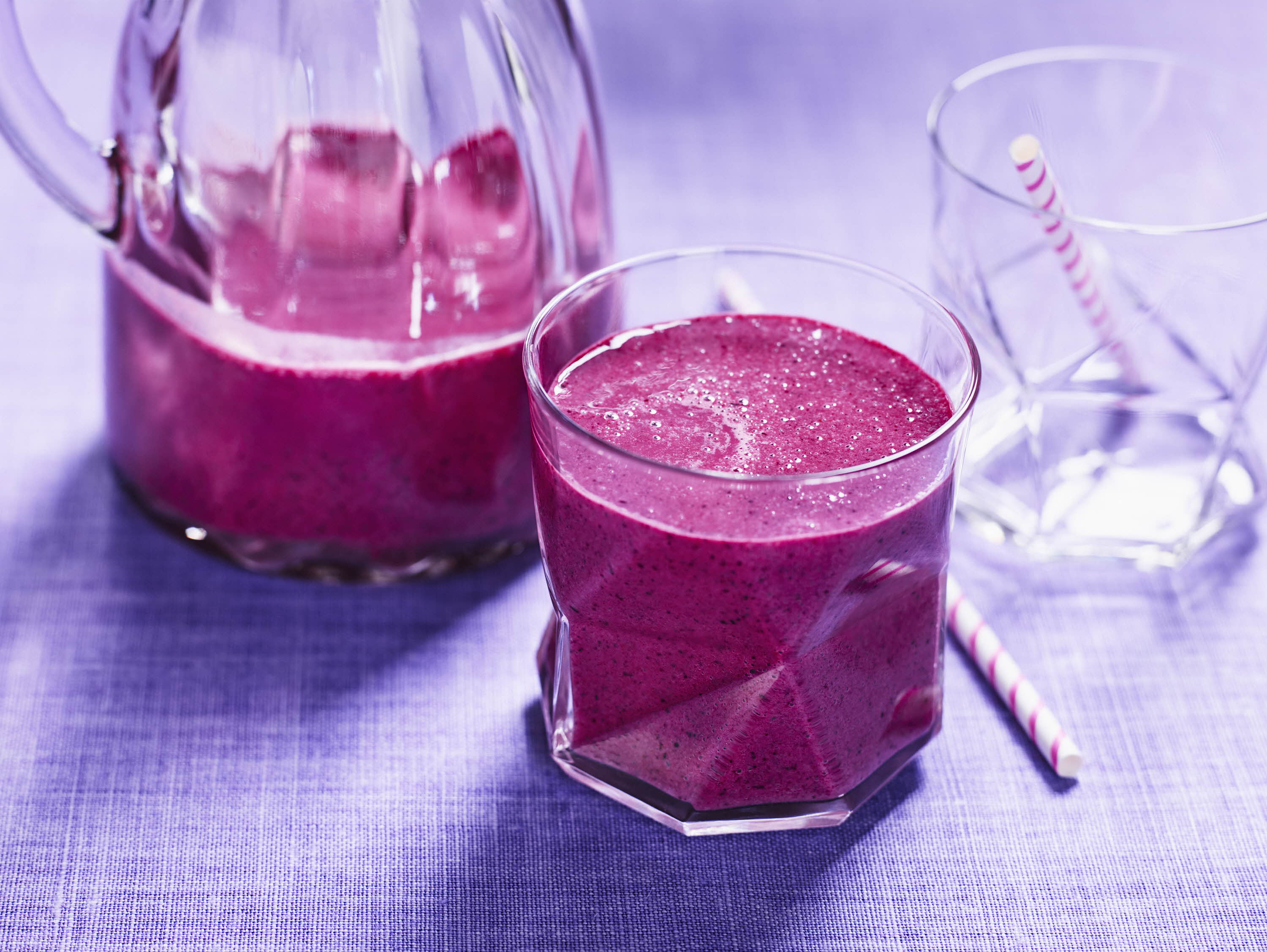 Smoothie med skovbær