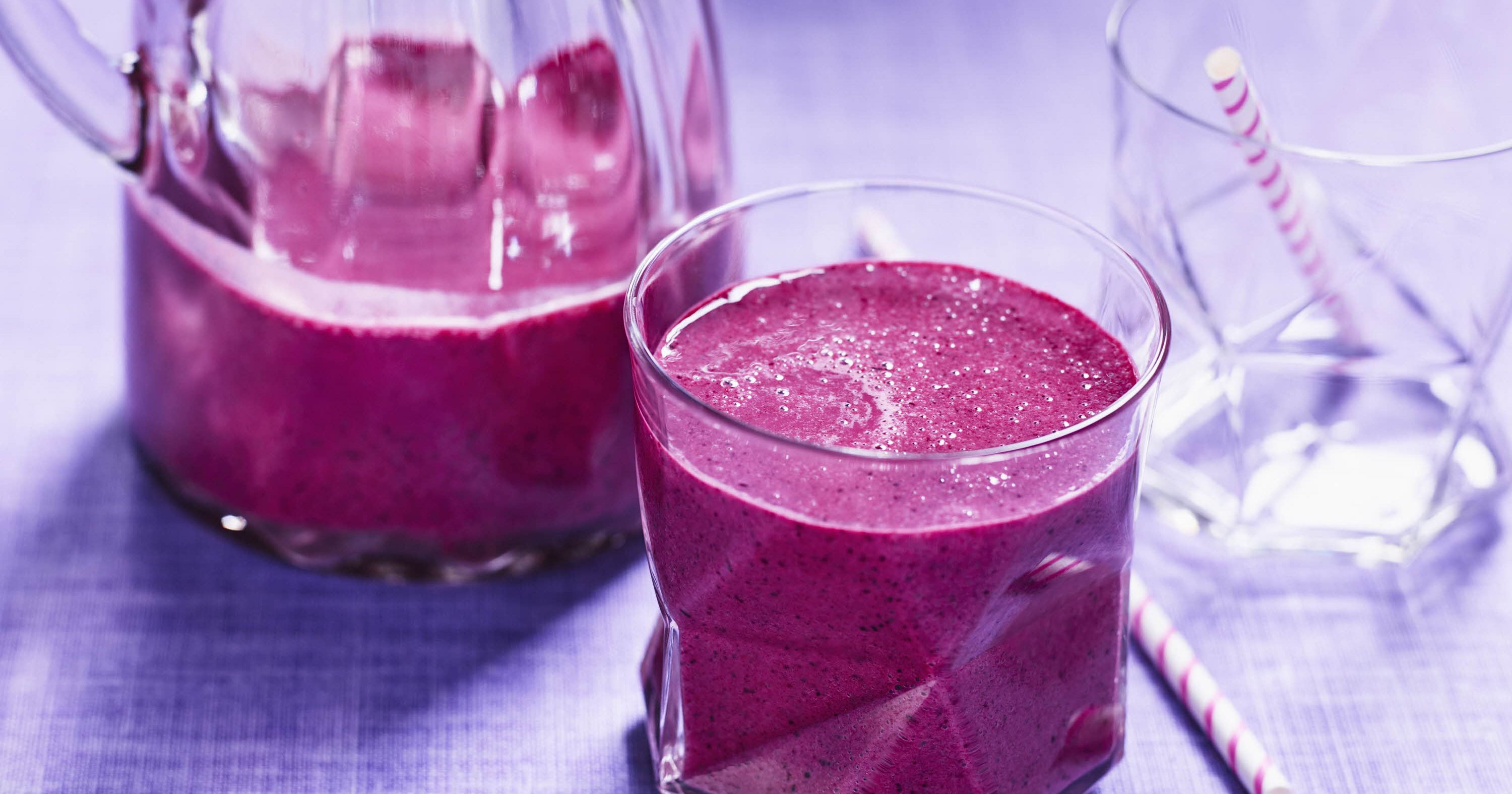 Smoothie med skovbær