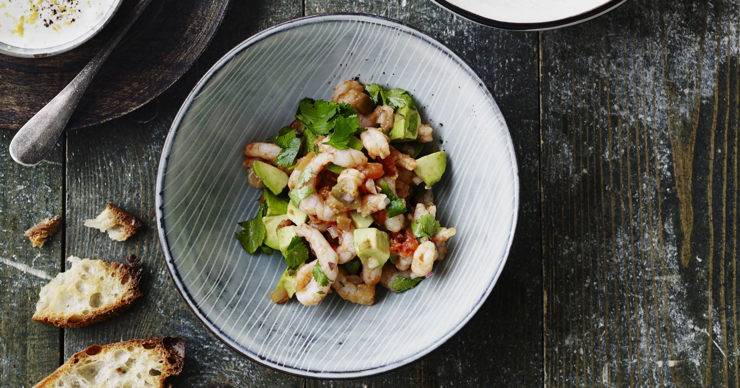 Spicy rejesalat med citrondressing