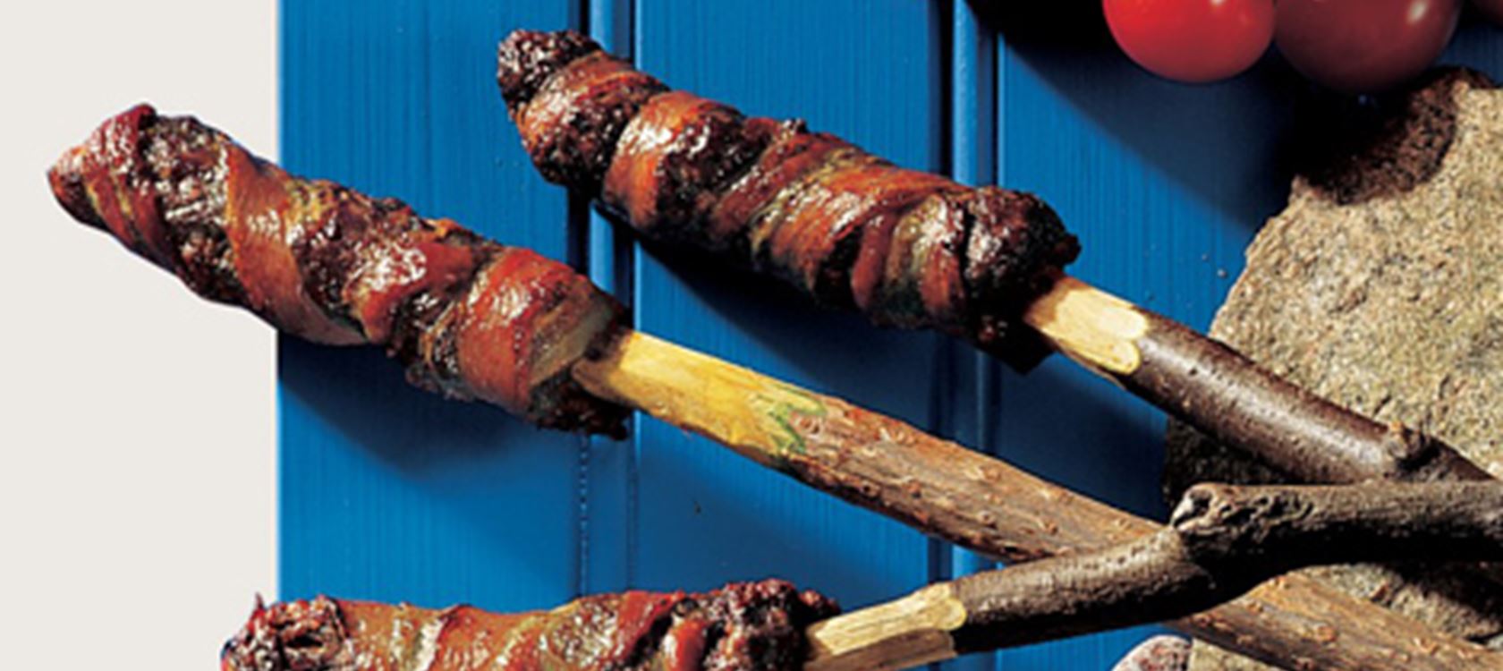 Små farsbrød på bål